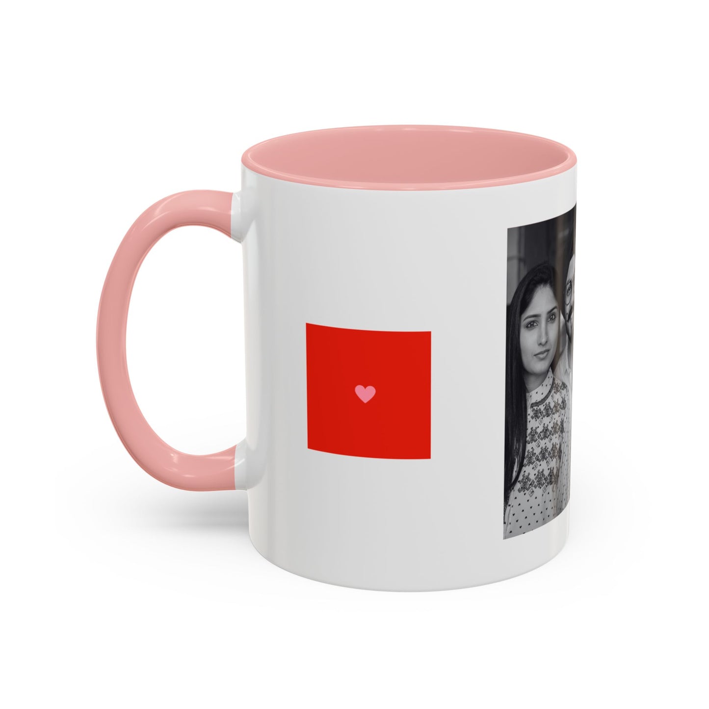 The Better Half, Couple's Photo, Customizable - Accent Coffee Mug (11, 15oz) - 10992