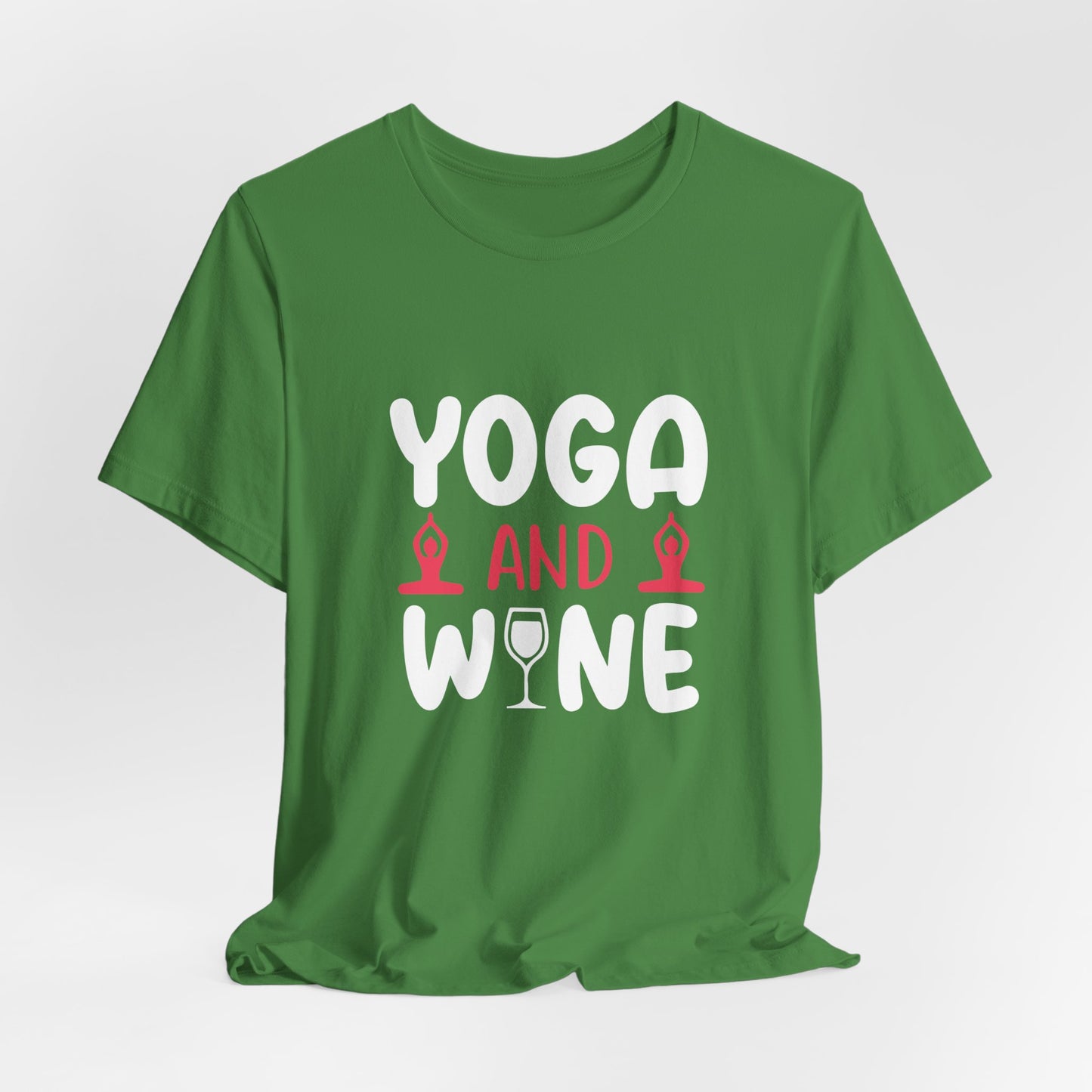 Yoga & Wine - Unisex Jersey Short Sleeve Tee