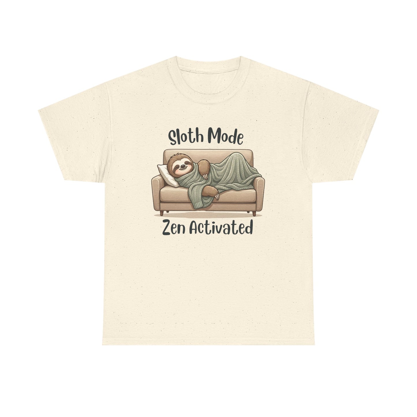 Funny Sloth T-Shirt – “Sloth Mode, Zen Activated” Cute Relaxing Tee - 14844