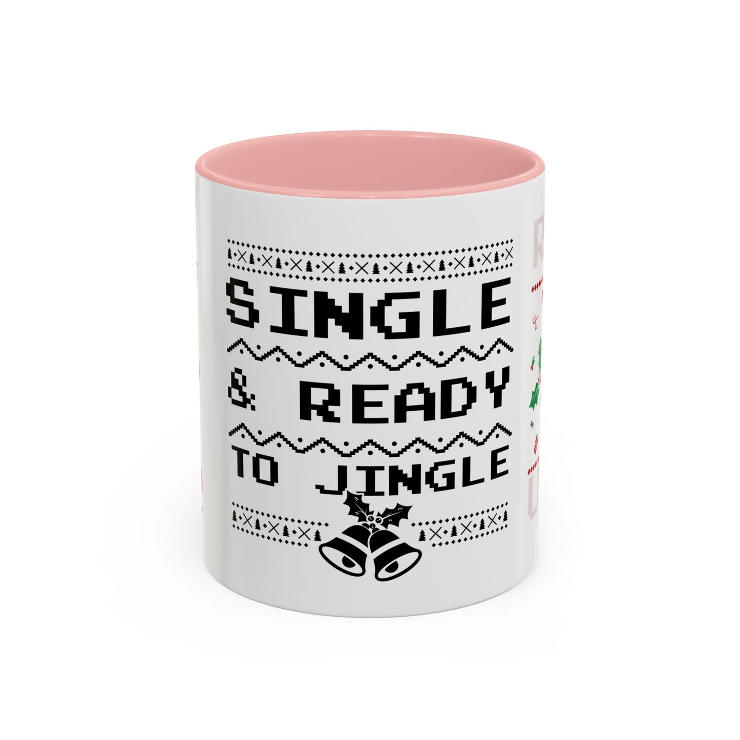 Single and Ready to Jingle - Accent Coffee Mug (11, 15oz)