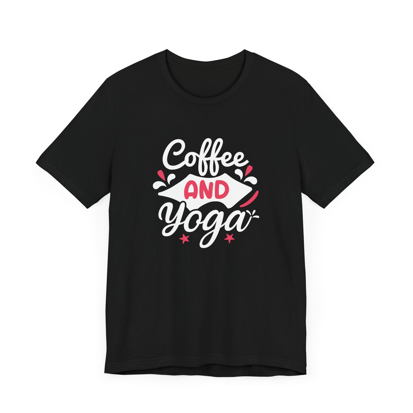 Coffee & Yoga - Unisex Jersey Short Sleeve Tee - 12412