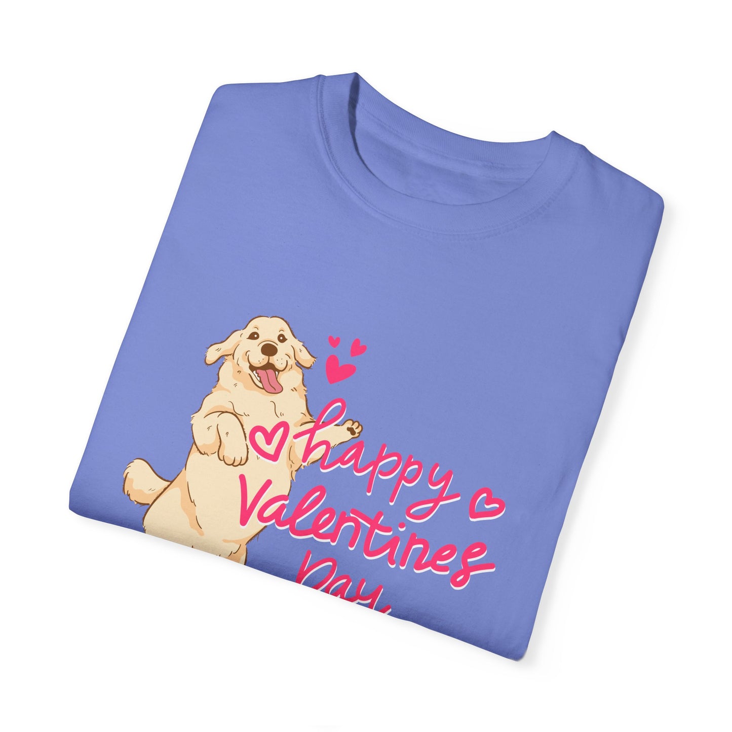 Dog, Happy Valentine's Day, XoXo - Unisex Garment-Dyed T-shirt - 11573