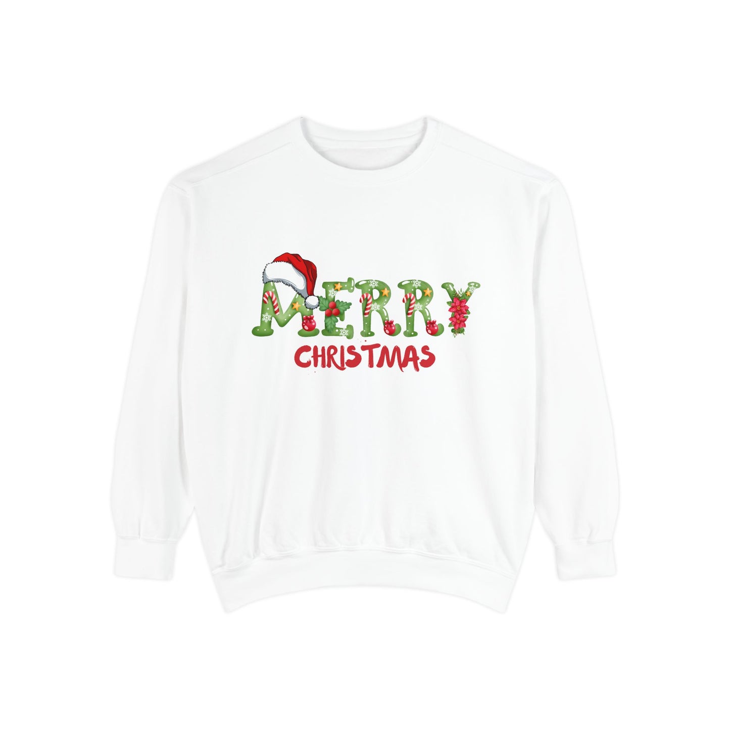 Merry Christmas - Unisex Garment-Dyed Sweatshirt