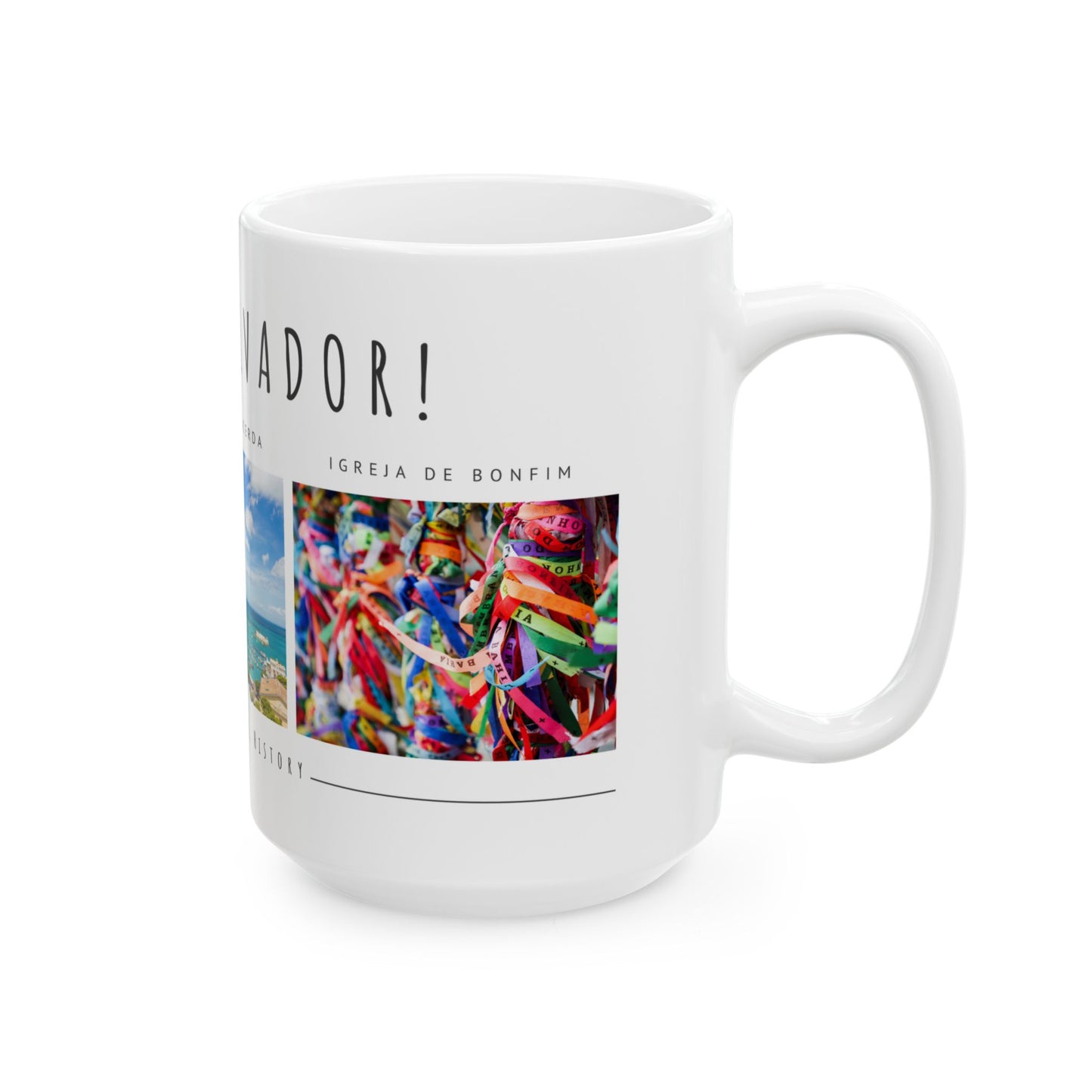 Hello Salvador Ceramic Mug – 11oz & 15oz – Celebrate Culture, Music, & History - 12238