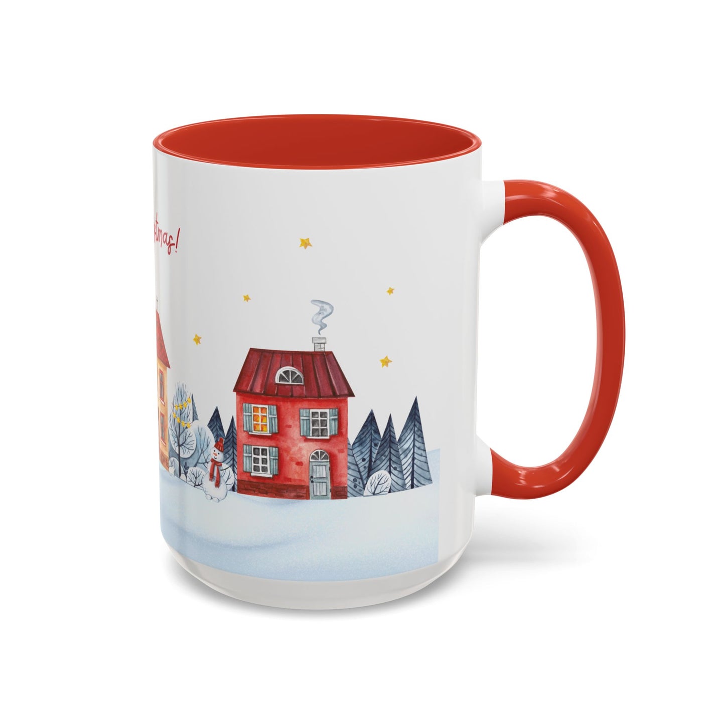 Merry Christmas, Holiday Vibe - Accent Coffee Mug (11, 15oz) - 11079