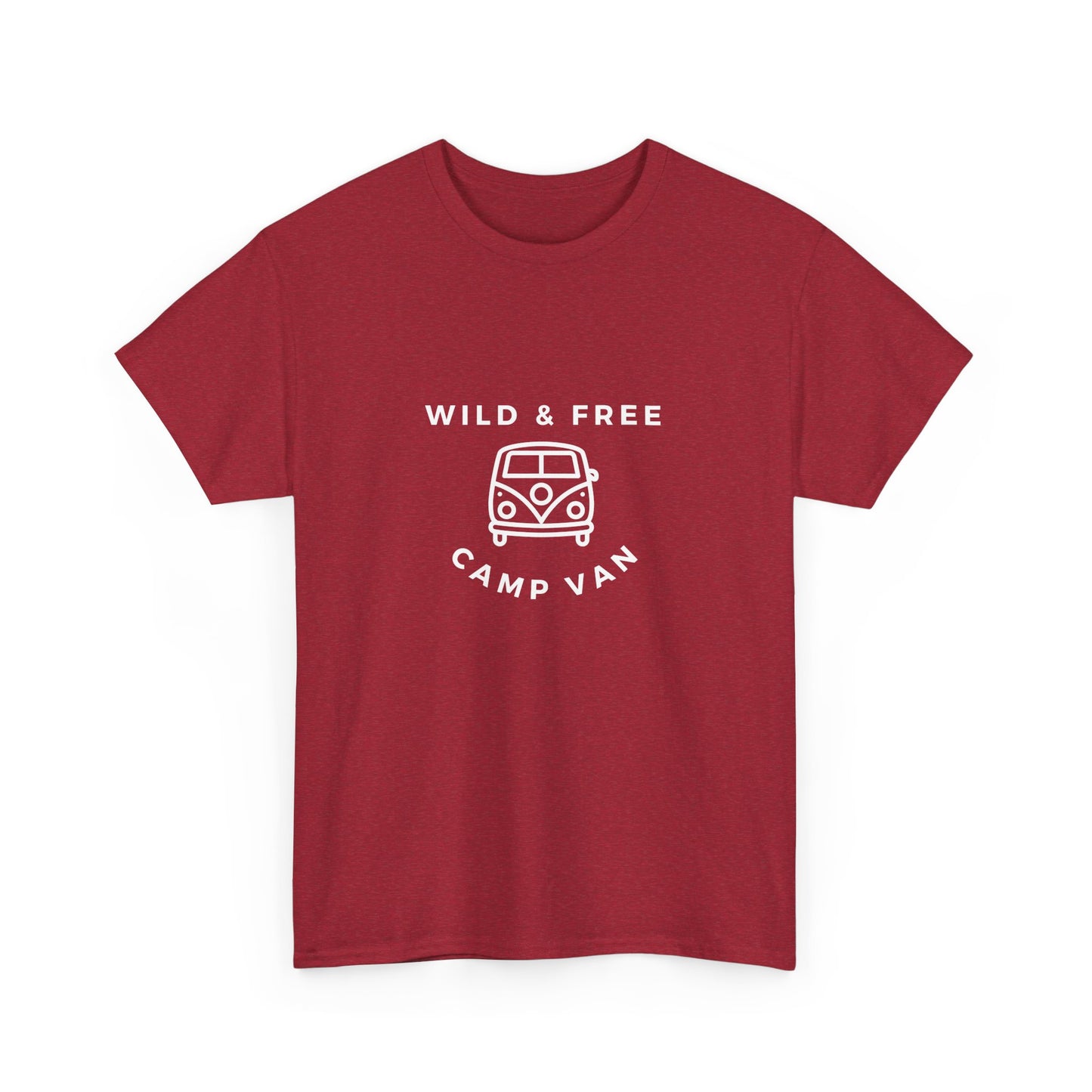 Wild & Free, Camp Van - Unisex Heavy Cotton Tee - 10567