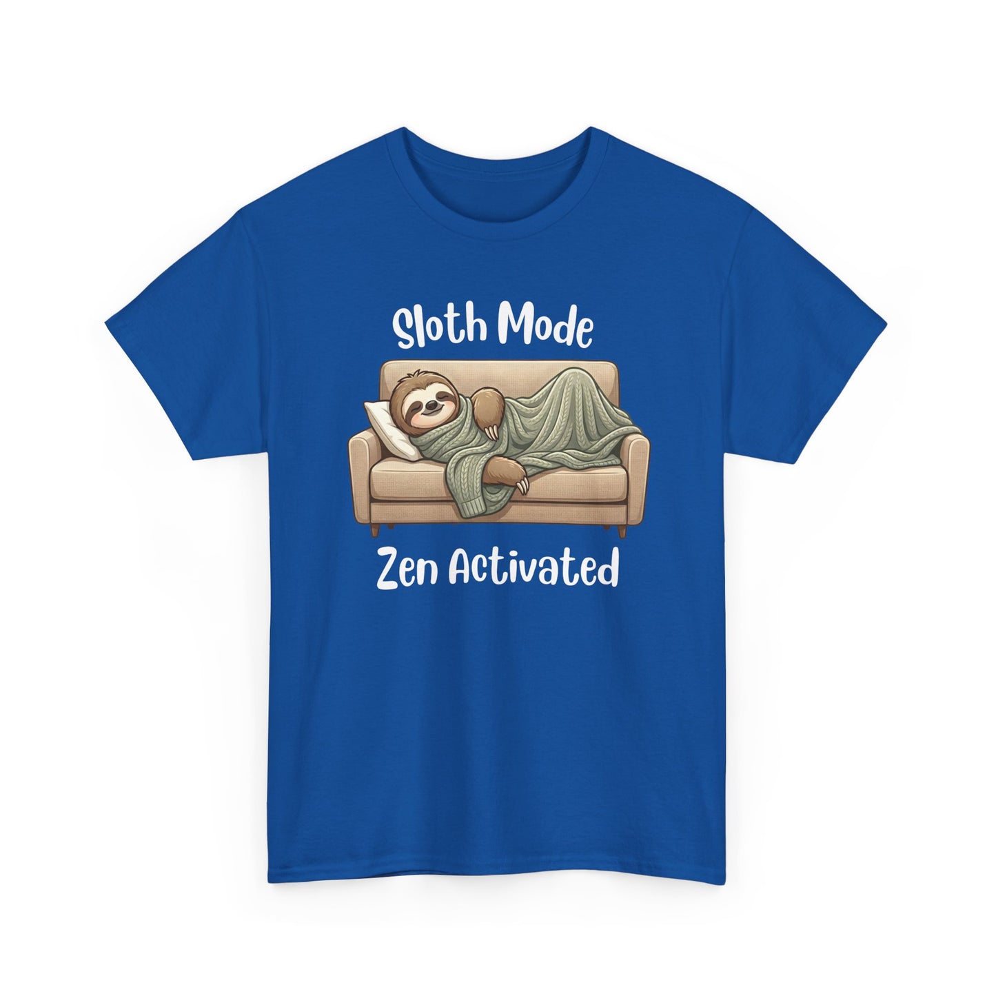 Funny Sloth T-Shirt – “Sloth Mode, Zen Activated” Cute Relaxing Tee - 14844