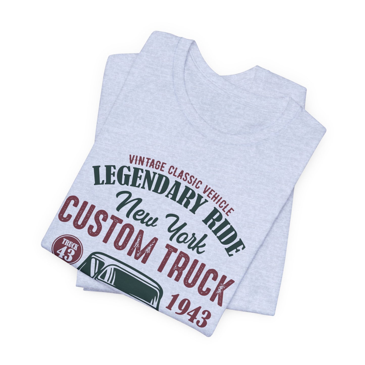 Vintage Classic Vehicle, Legendary Ride, New York Custom Truck - Unisex Jersey Short Sleeve Tee - 13033