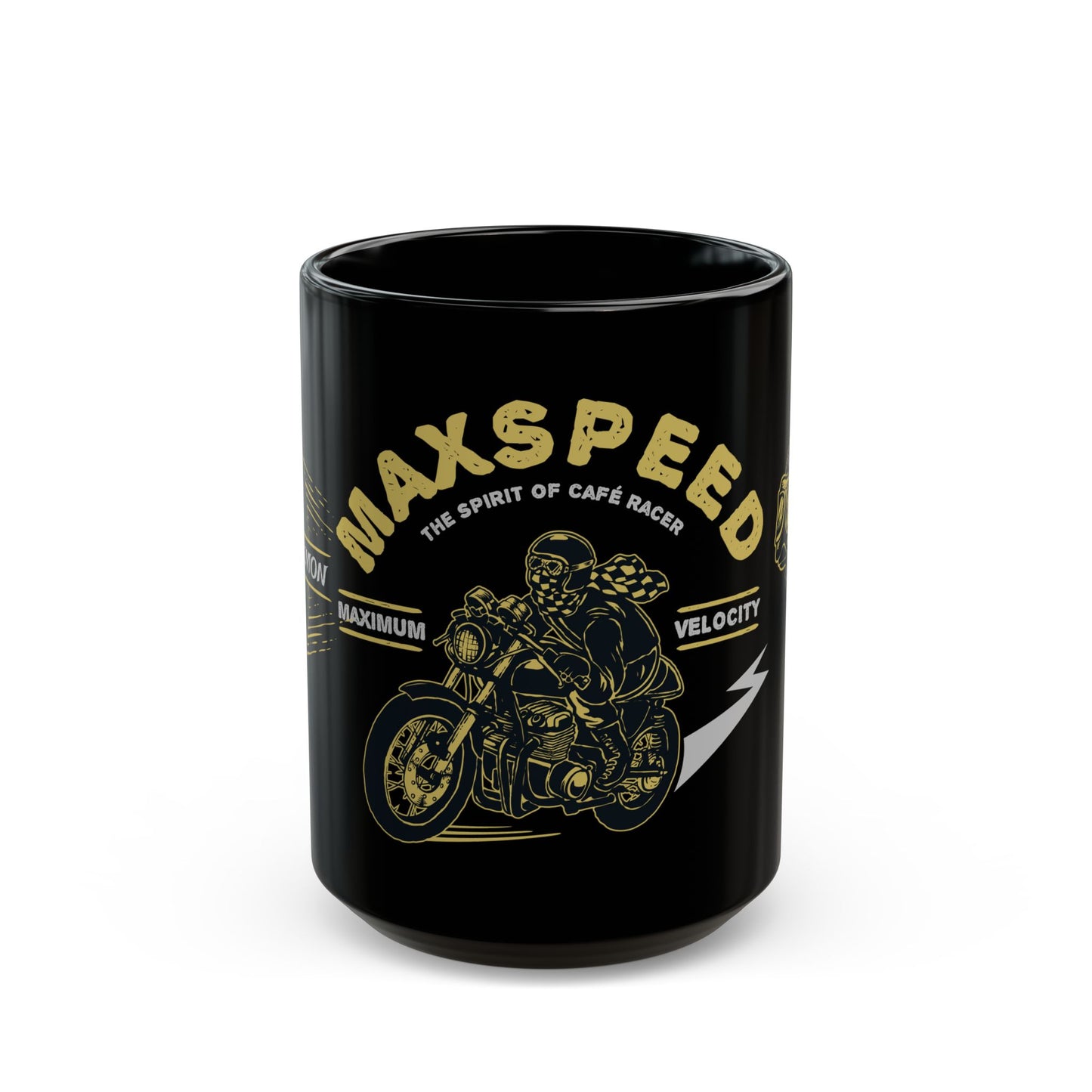 Maxspeed, The Spirit of Cafe Racer - Black Mug (11oz, 15oz)