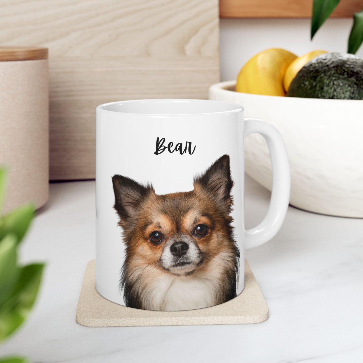 Personalised Dog Ceramic Mug - Perfect Gift for Pet Owners, 11oz or 15oz, Dog Themed Coffee Cup - 14173
