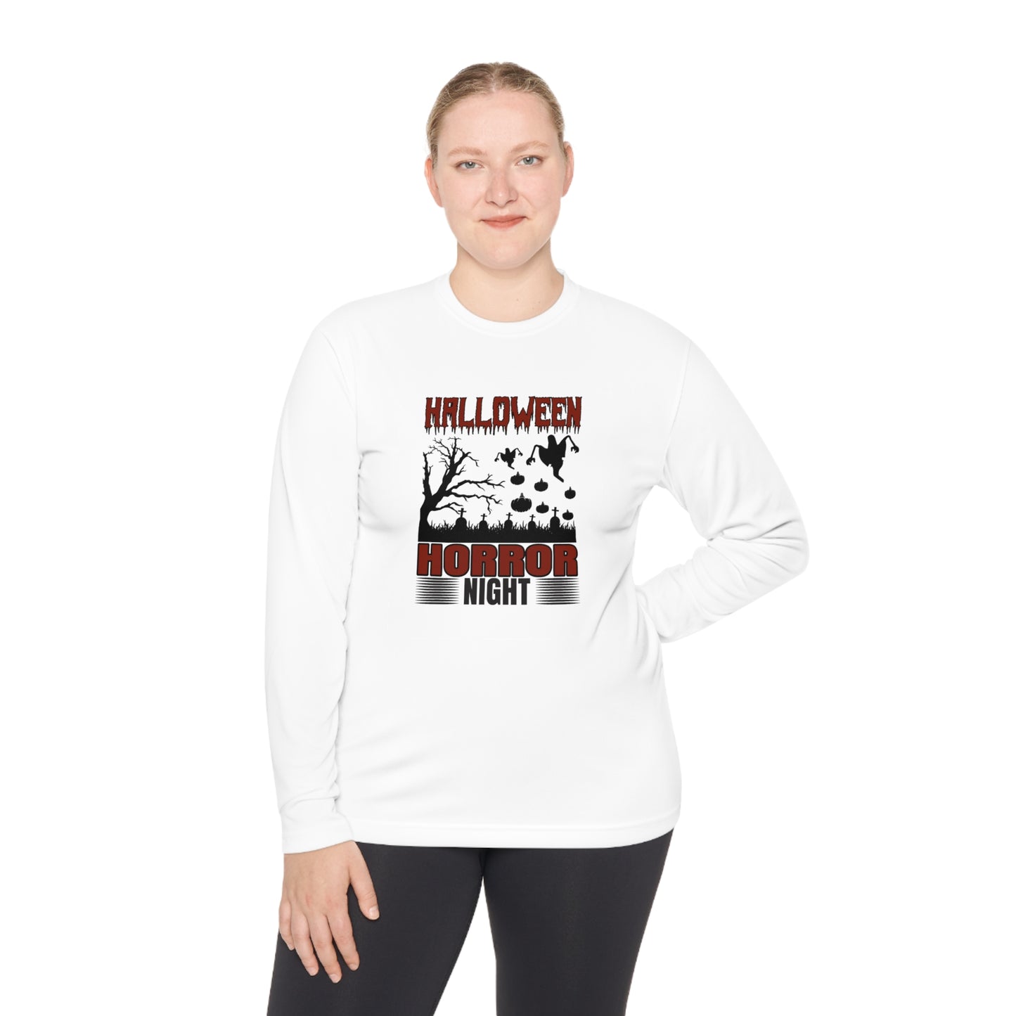 Halloween Horror Night - Unisex Lightweight Long Sleeve Tee