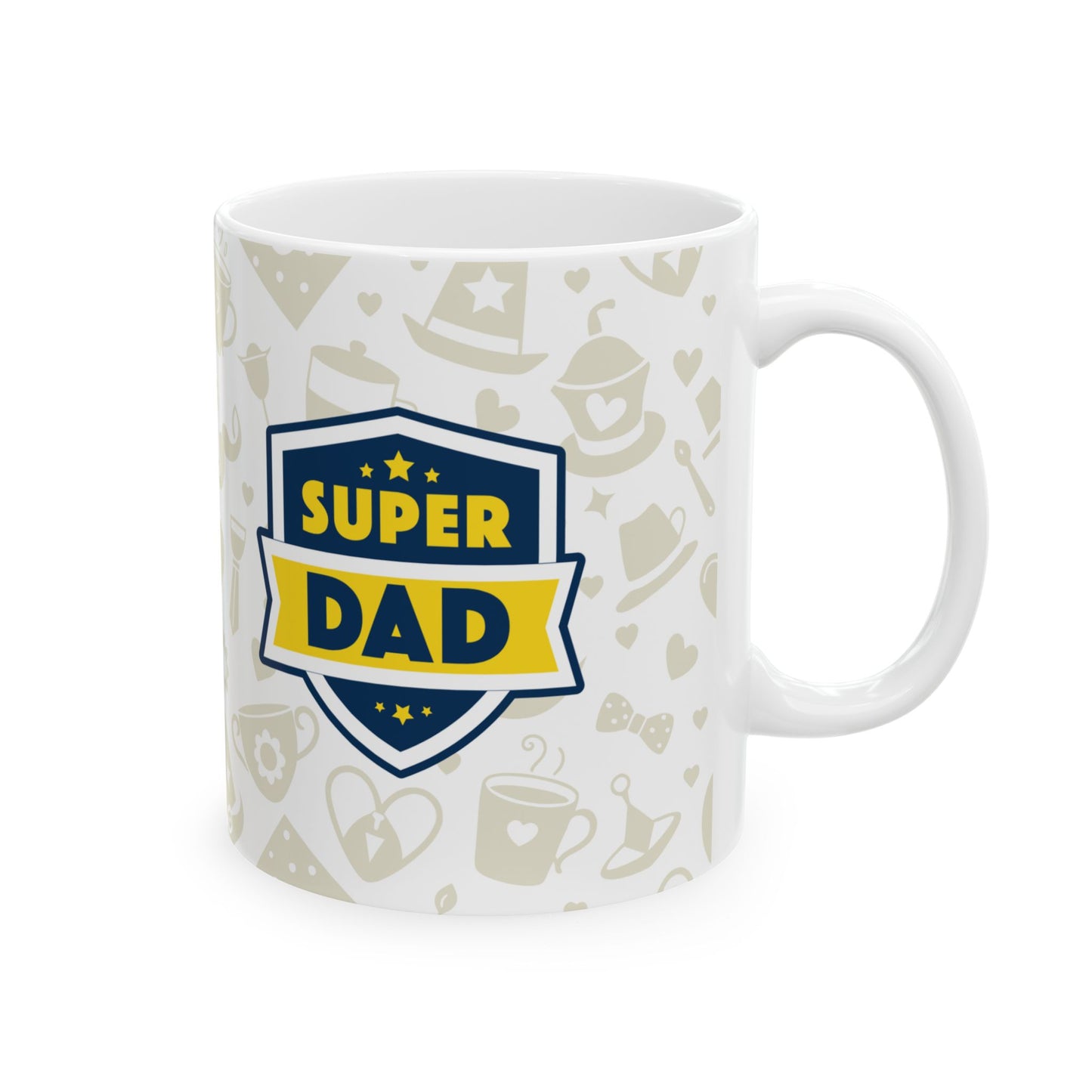 Super Dad Ceramic Mug - Perfect Gift for Father's Day, Coffee Lovers, Birthdays, Family Gatherings, and Everyday Use - 14004