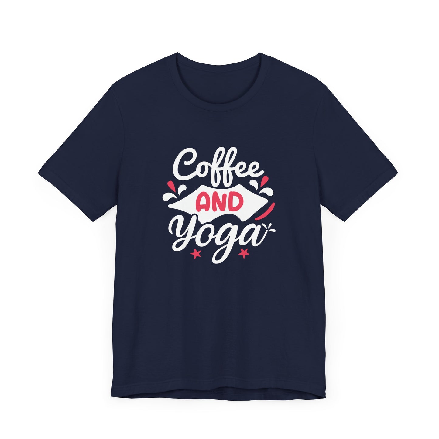 Coffee & Yoga - Unisex Jersey Short Sleeve Tee - 12412