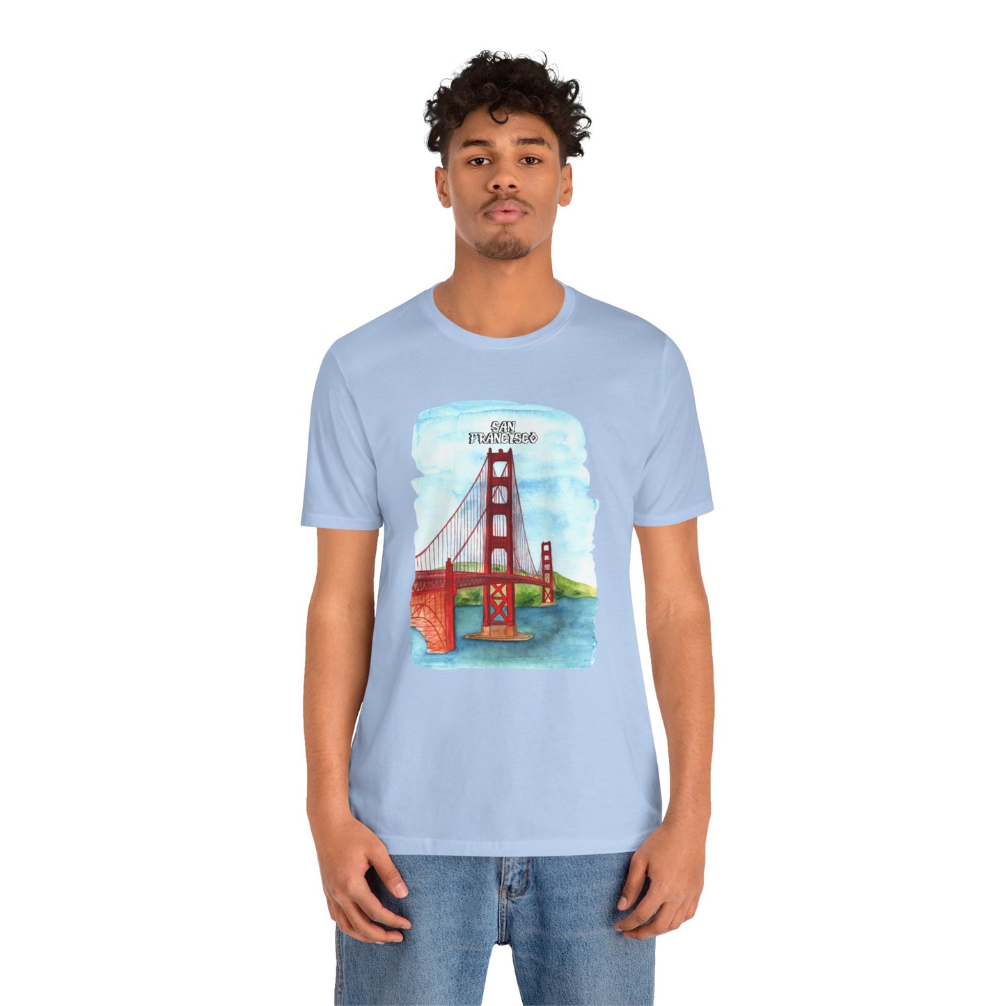 San Francisco Golden Gate Bridge Tee - Unisex Short Sleeve Jersey Shirt for Travel Lovers - 12203