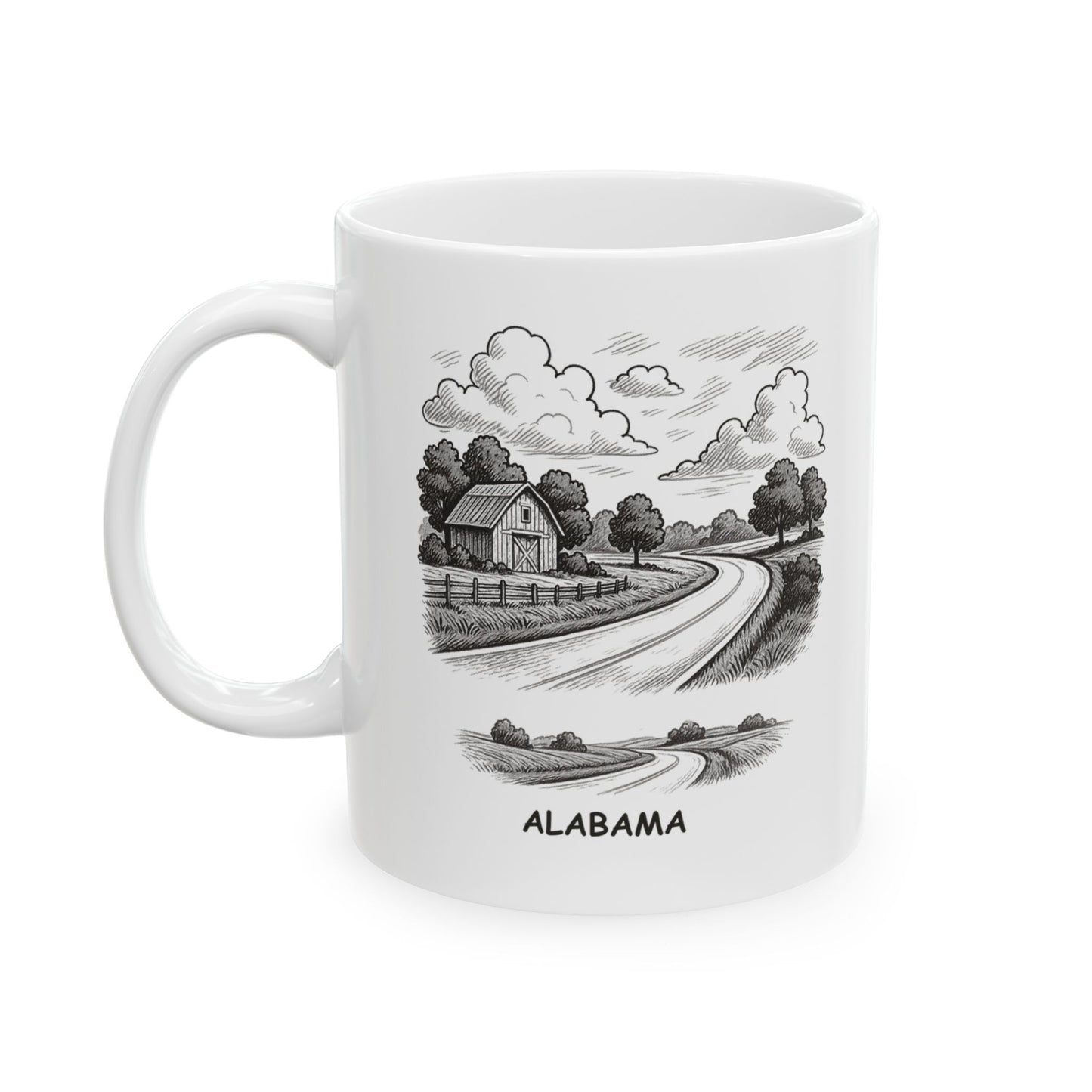 "Alabama: Where every mile is a story waiting to be told." Ceramic Mug - 12825