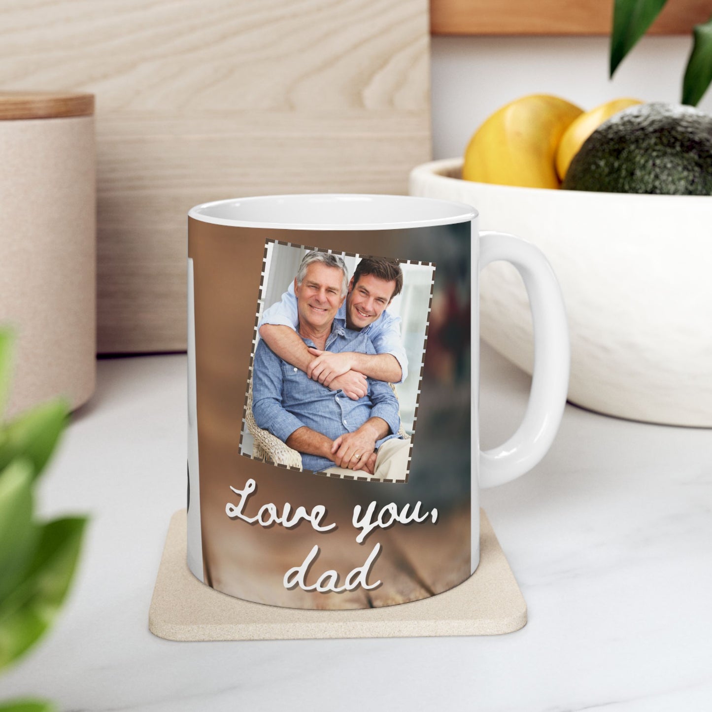 Love You Dad Ceramic Mug – Perfect Gift for Dad, Motivational Coffee Cup, Funny Mug for Father's Day - 14022