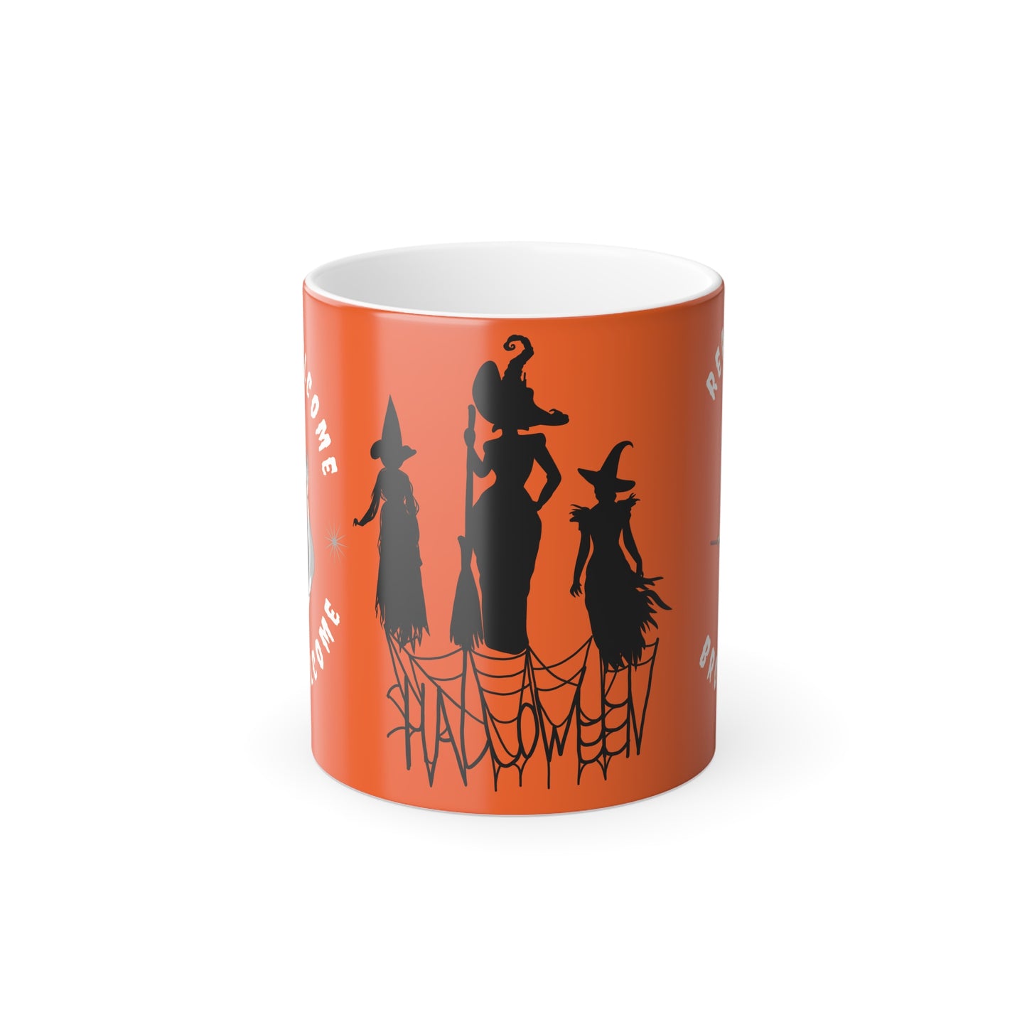 Halloween Witches - Color Morphing Mug, 11oz | 11 oz,11oz,Ceramic,Coffee Mugs,Color changing mug,Drink,Drinks,Glossy,Home & Living,Magic Mug,Mugs