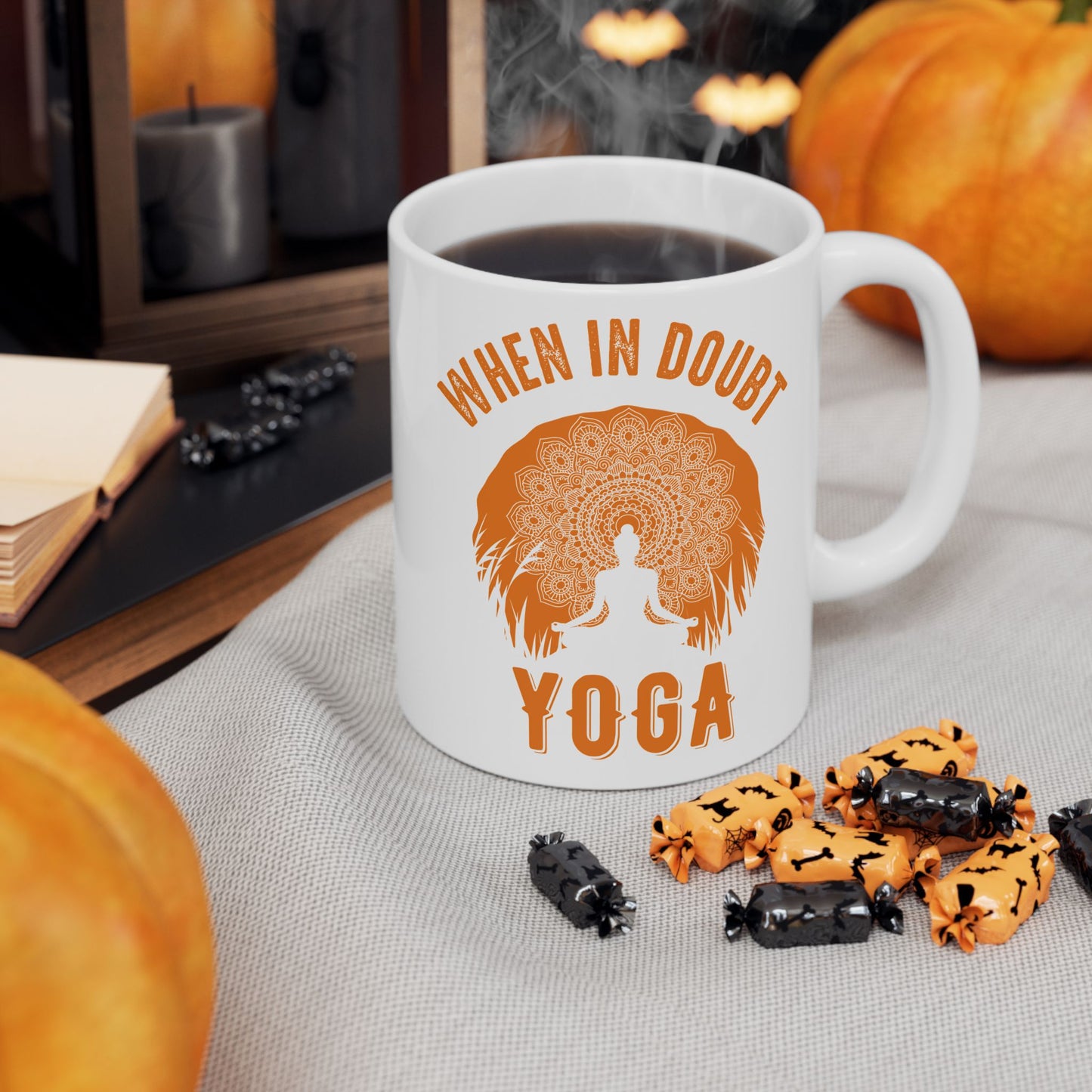 When in Doubt Yoga Mug - When in Doubt, Yoga, Motivational Gift for Yogis - 13165
