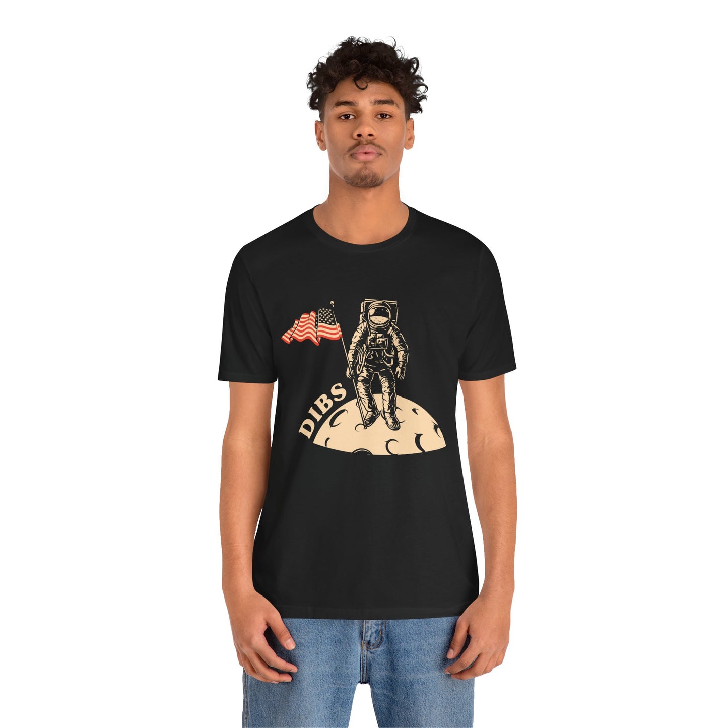 US, July 4th,  Astronaut Adventure Tee - DIBS on the Moon, Space Lover Shirt,  Unisex Astronaut Tee - 13737