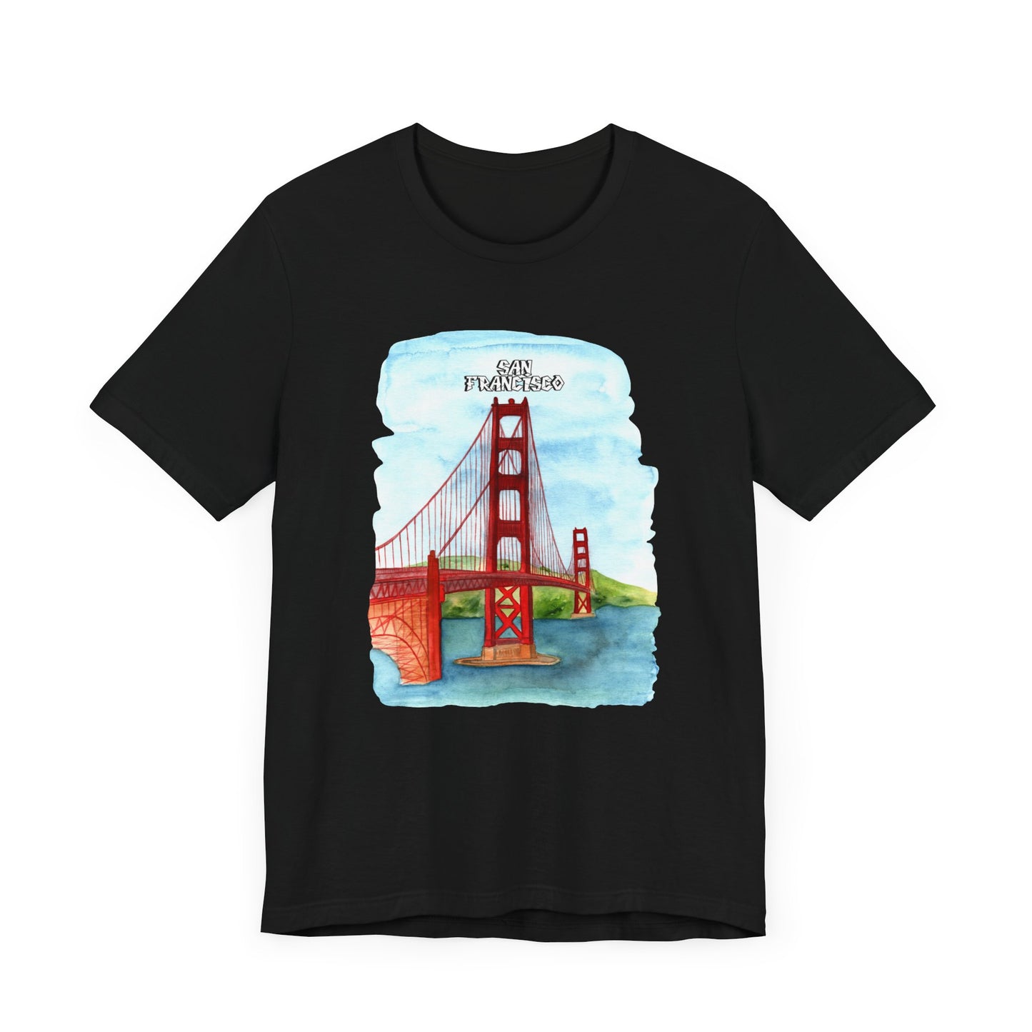 San Francisco Golden Gate Bridge Tee - Unisex Short Sleeve Jersey Shirt for Travel Lovers - 12203