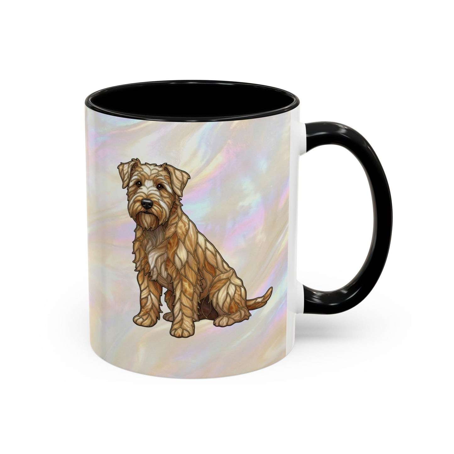 Wheaten Terrier Accent Coffee Mug – Stained Glass Design 11/15oz - 14651