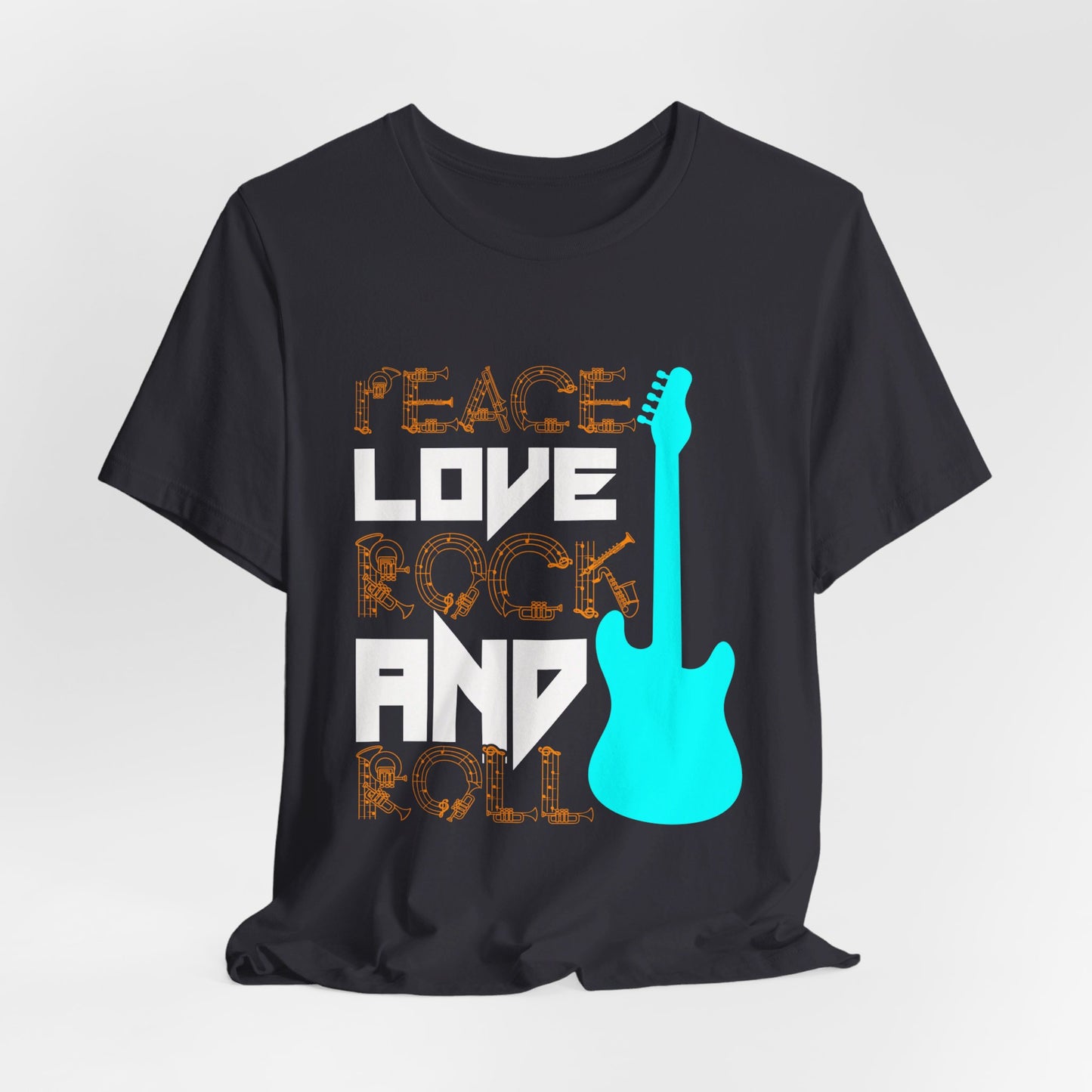 Peace Love Rock & Roll - Unisex Jersey Short Sleeve Tee