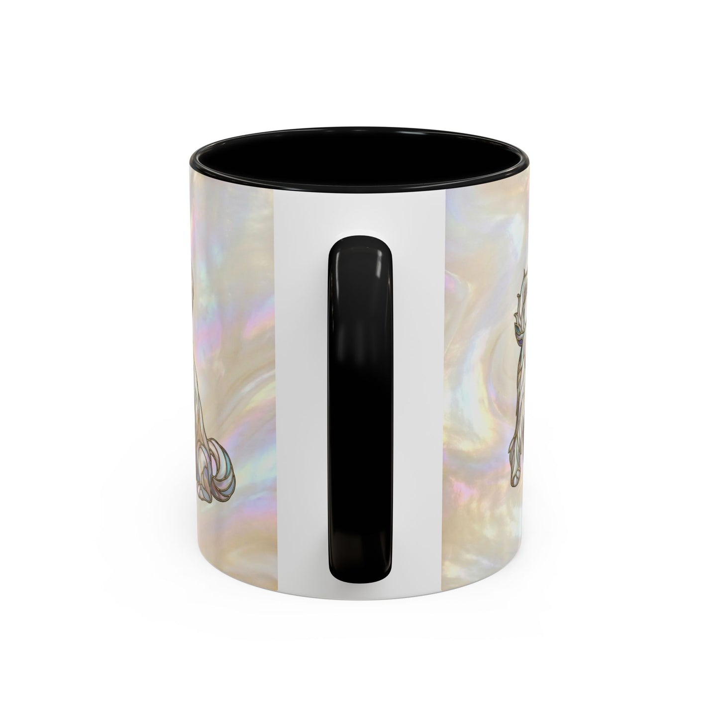 Maltese Dog Accent Coffee Mug – Stained Glass Design 11/15oz - 14642