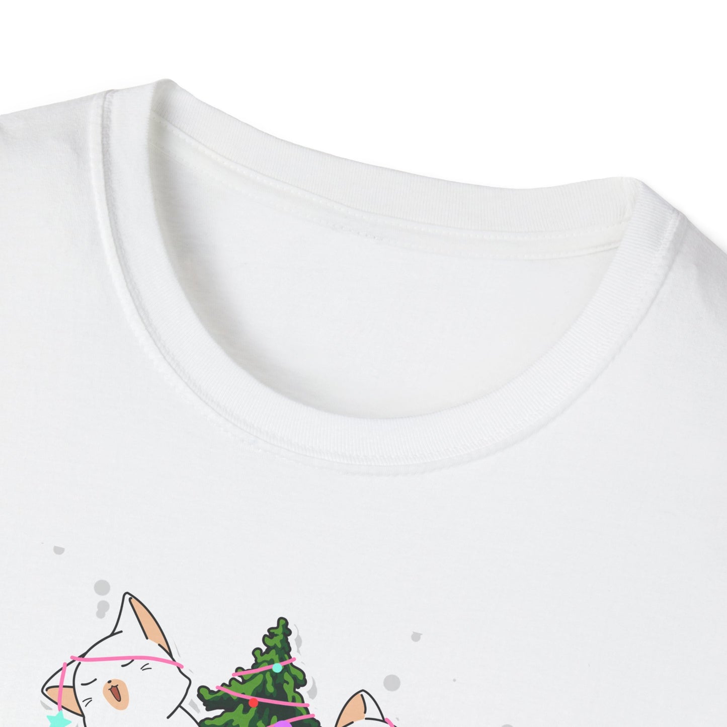 Meowy Christmas - Unisex Softstyle T-Shirt - 10078