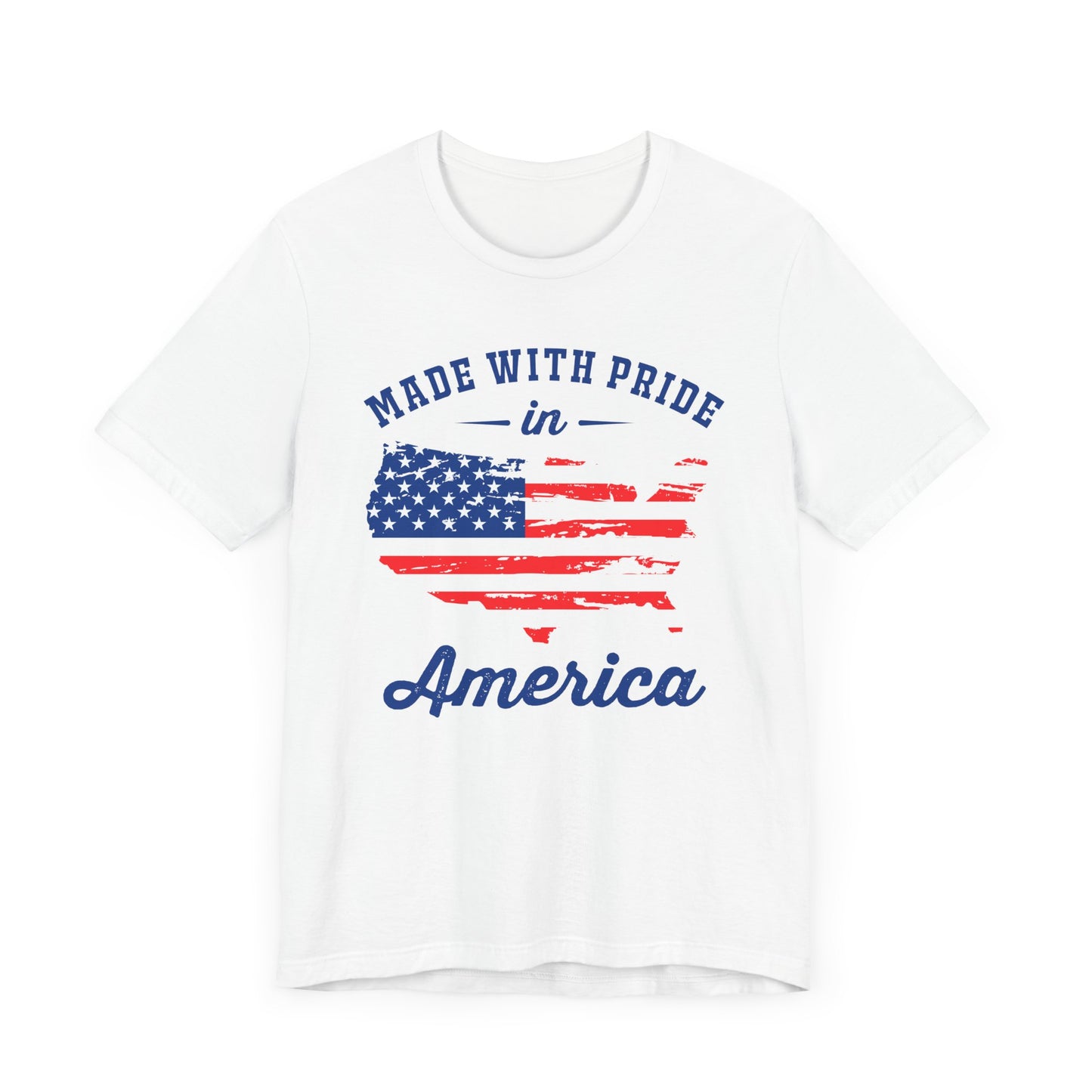 American Pride Unisex Tee, Patriotic Shirt, USA Pride Tee, Independence Day Apparel, Gift for Veterans, Summer Fashion - 13693