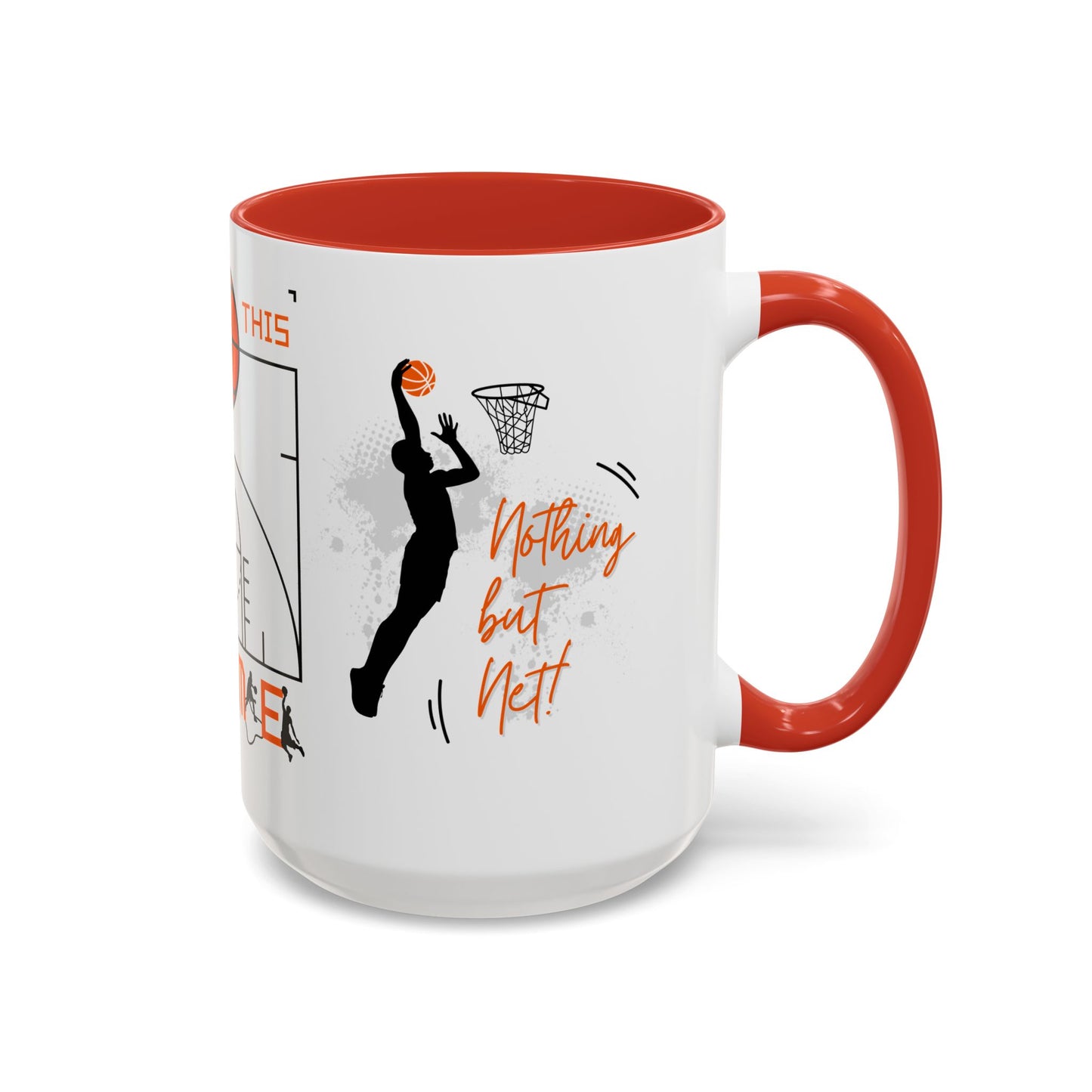 Love This Game, Basketball - Accent Coffee Mug (11, 15oz) - 10718