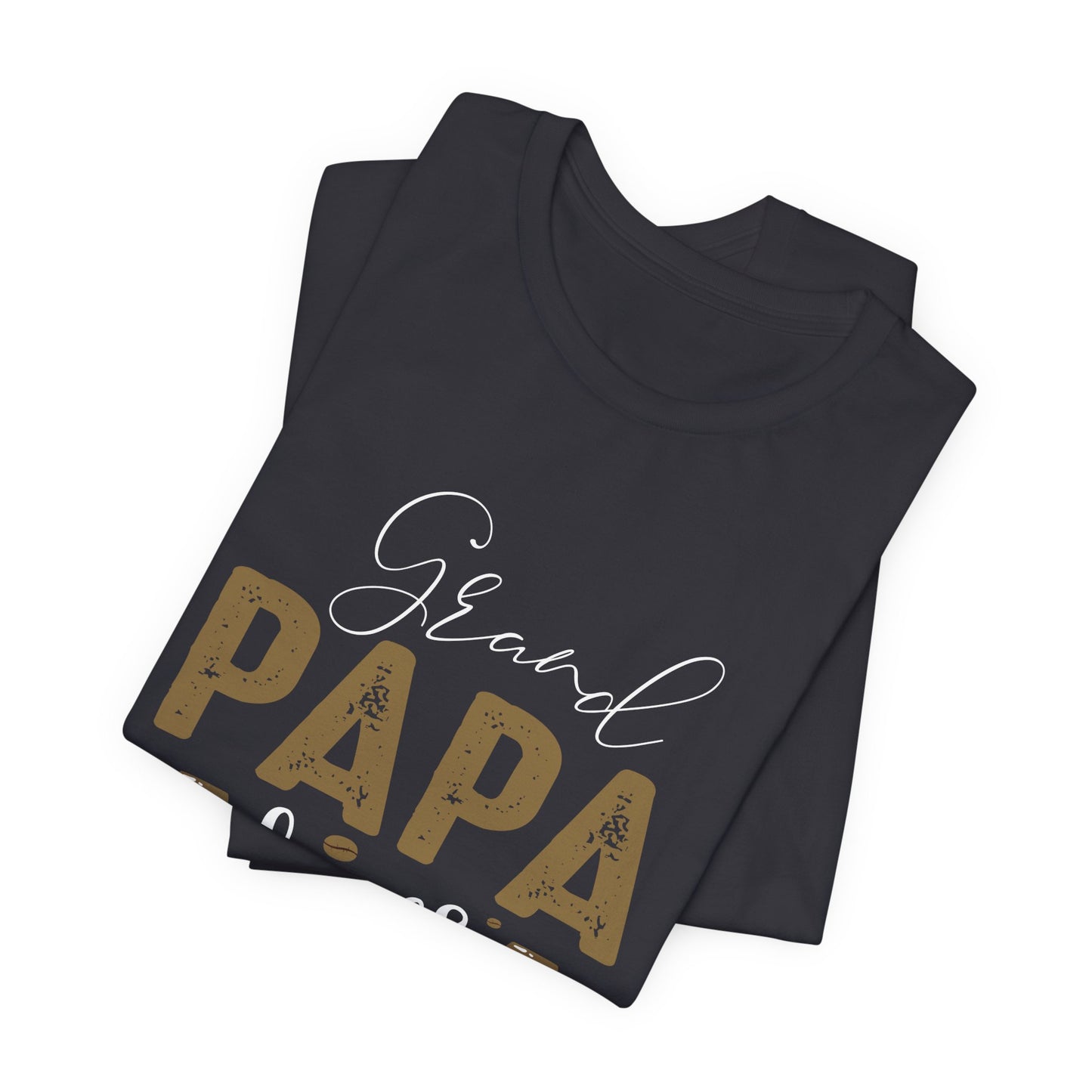 Grand Papa Loves Coffee - Unisex Jersey Short Sleeve Tee - 12553