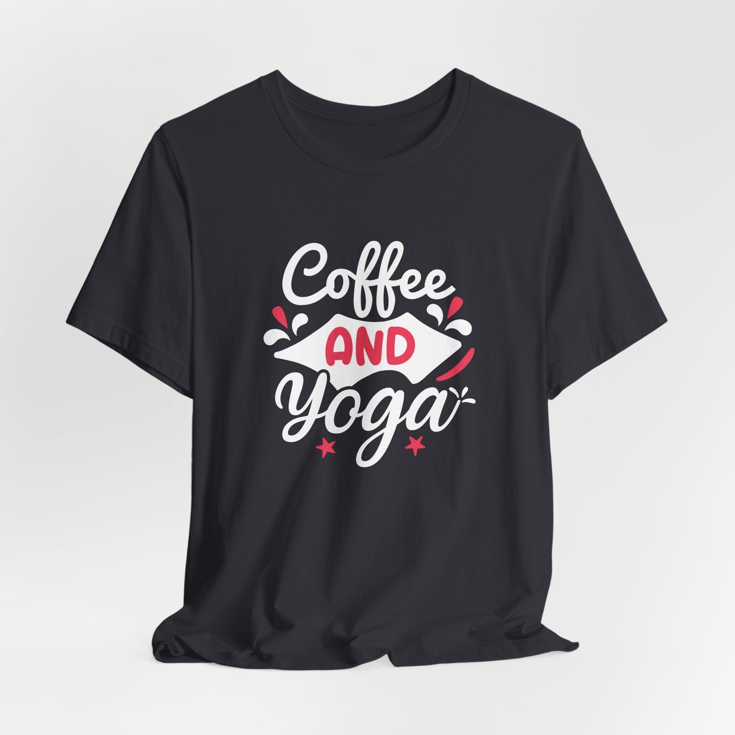 Coffee & Yoga - Unisex Jersey Short Sleeve Tee - 12412