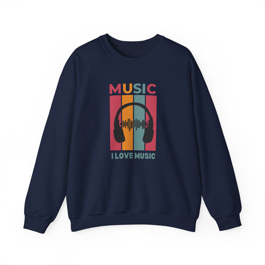 I Love Music - Unisex Heavy Blend™ Crewneck Sweatshirt - 10599