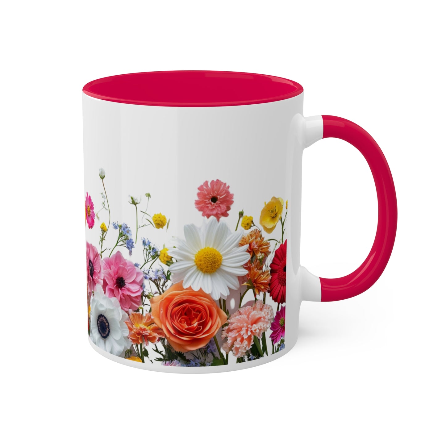 Bright Flowers - Colorful Mugs, 11oz