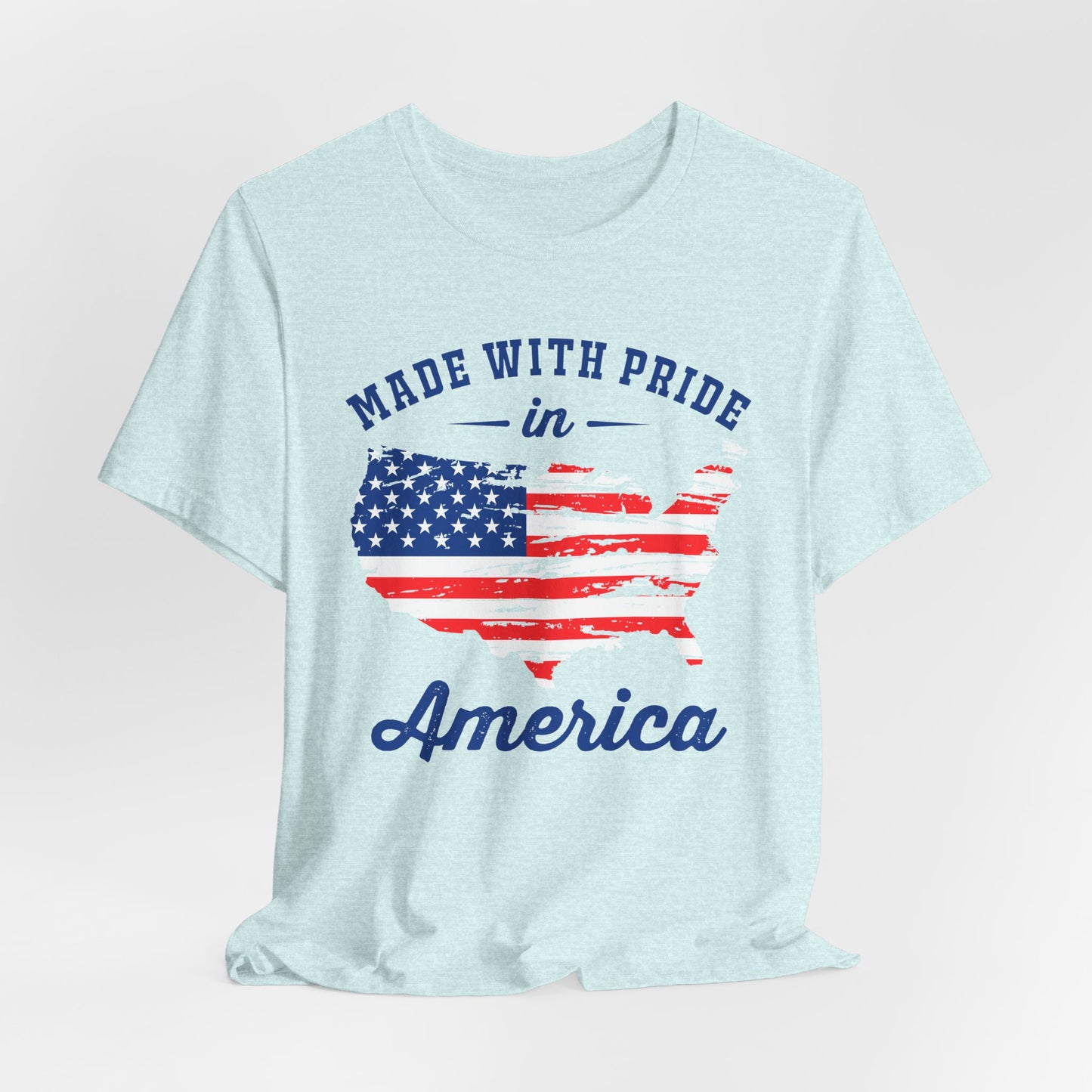 American Pride Unisex Tee, Patriotic Shirt, USA Pride Tee, Independence Day Apparel, Gift for Veterans, Summer Fashion - 13693