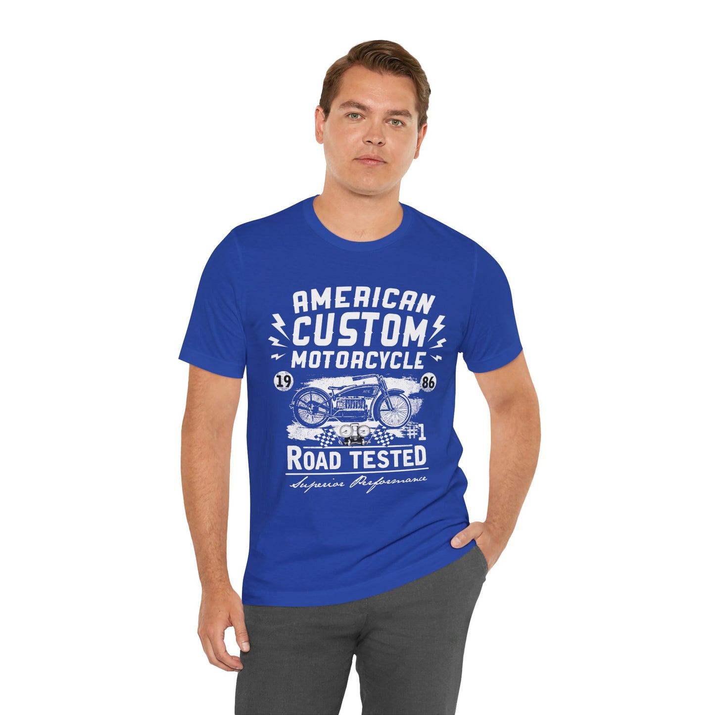American Custom Motorcycle - Unisex Jersey Short Sleeve Tee - 13402
