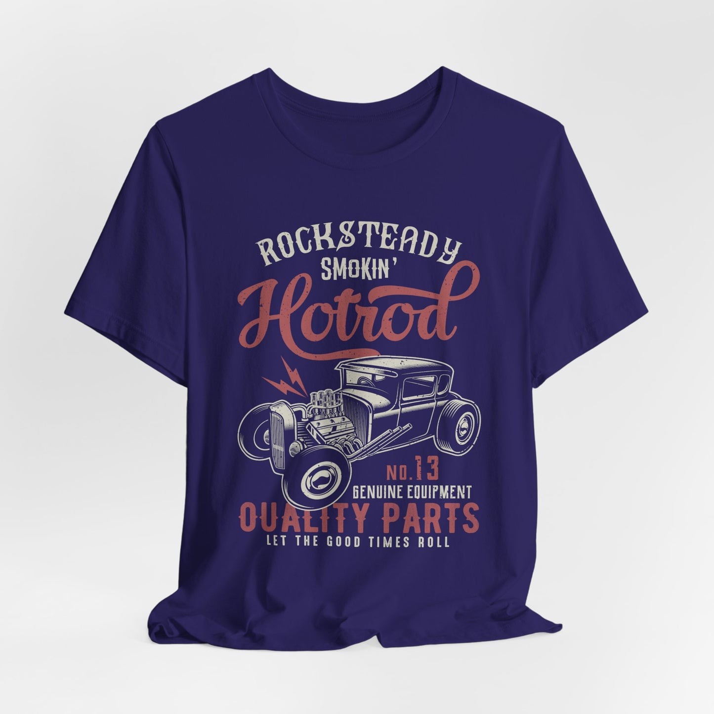 Rock & Teady, Smocking Hotrod, N13, Genuine Equipment, Quality Parts - Unisex Jersey Short Sleeve Tee - 12577