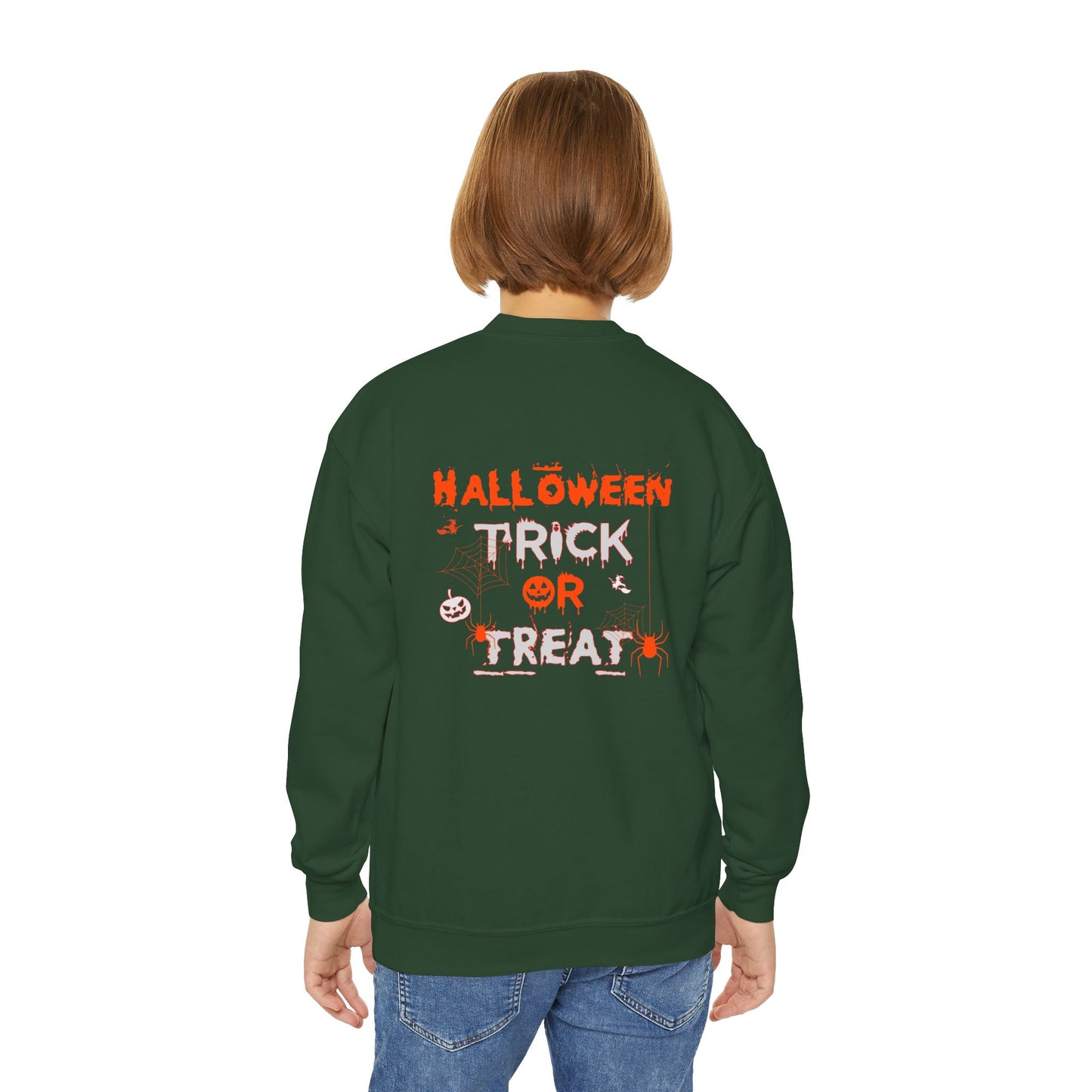 Halloween Trick Or Treat - Youth Crewneck Sweatshirt