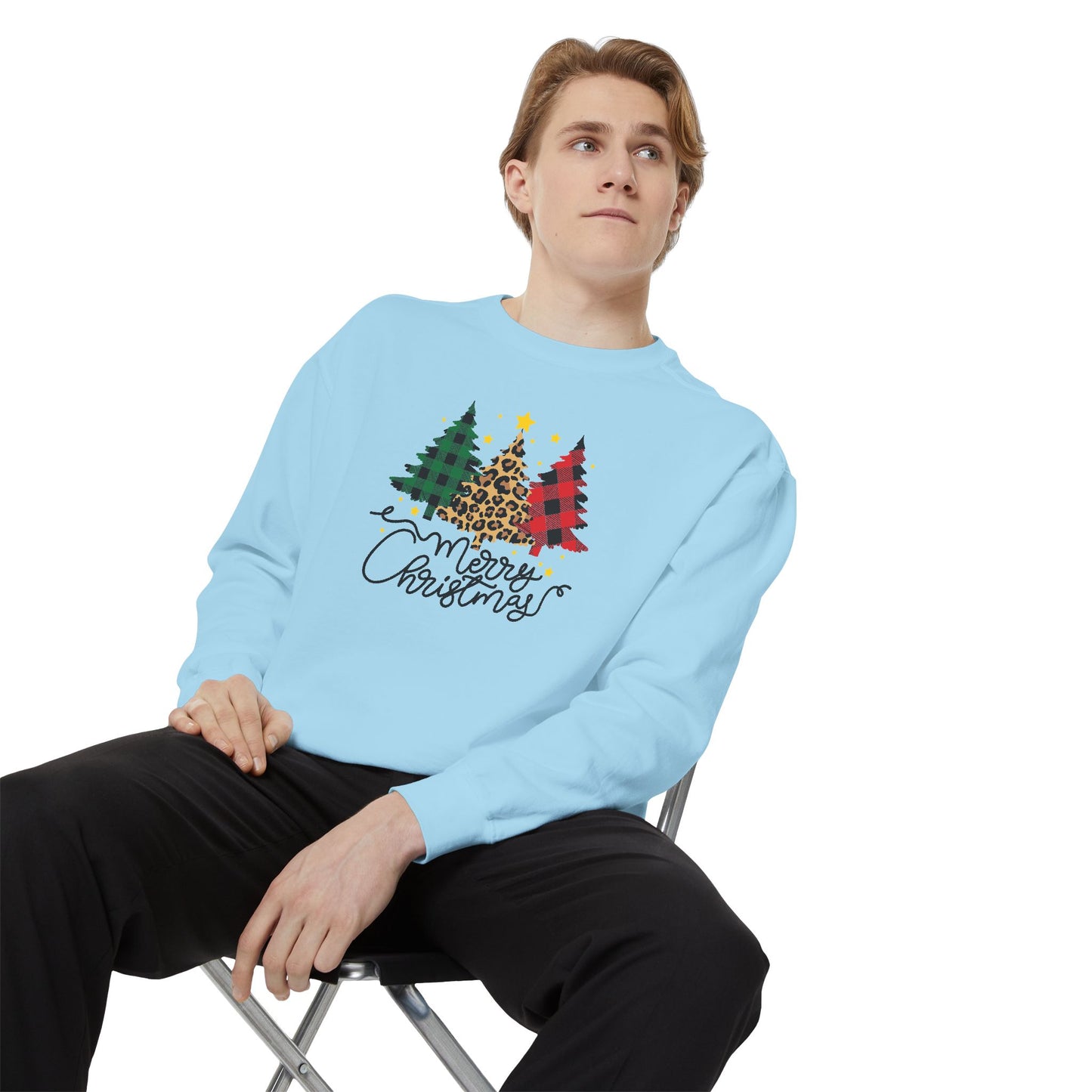 Christmas Trees - Unisex Garment-Dyed Sweatshirt - 10172