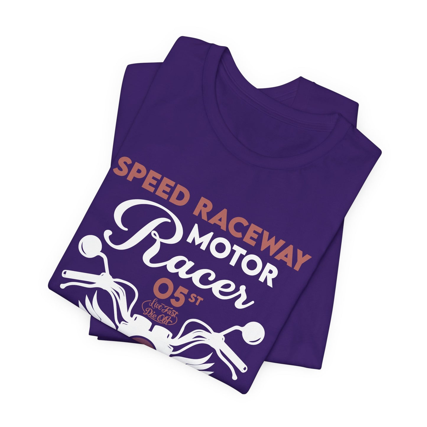 Speed Raceway, Motorcycle Races King of Speed - Unisex Jersey Short Sleeve Tee - 13105