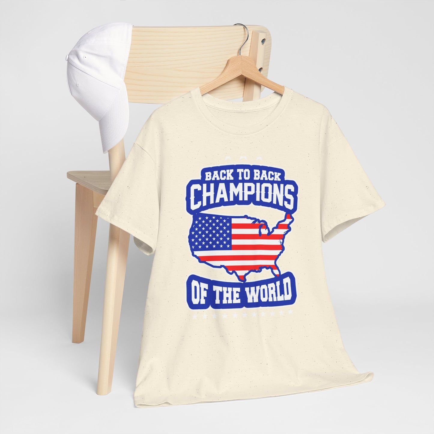 Back-to-Back Champions Unisex Tee | Perfect for Sports Fans, Casual Wear, Gifts, Fourth of July, BBQ Events - 13597