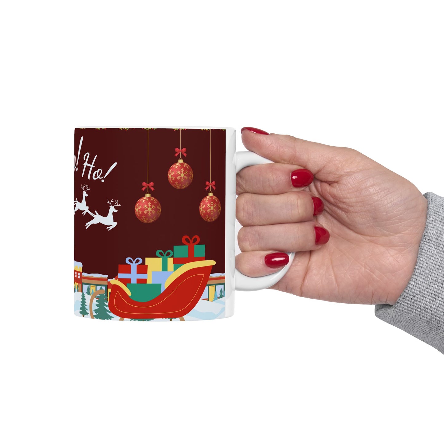 Christmas, Ho Ho Ho - Ceramic Mug, (11oz, 15oz) - 11072