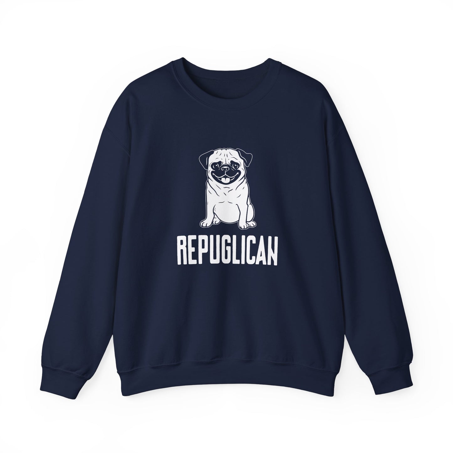 Republican, French Bulldog - Unisex Heavy Blend™ Crewneck Sweatshirt