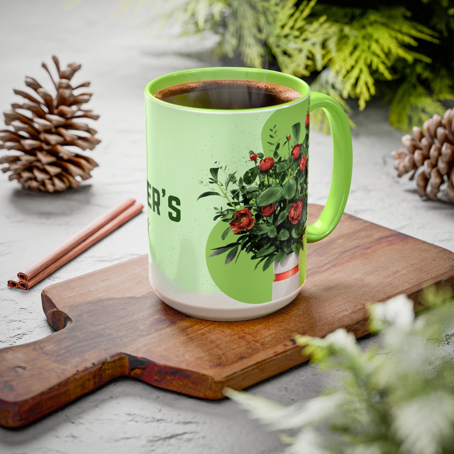 Happy Mother's Day Floral Mug - Colorful 11oz & 15oz Coffee Cup - 11871