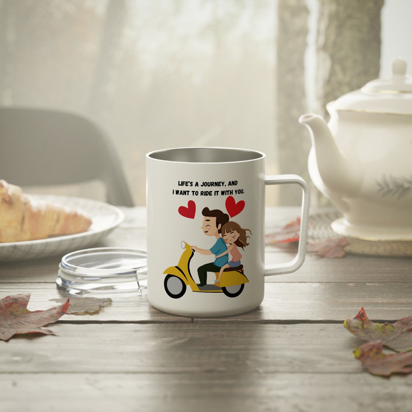 Life’s a Journey, and I Want to Ride It with You - Insulated Coffee Mug, 10oz  - 13580