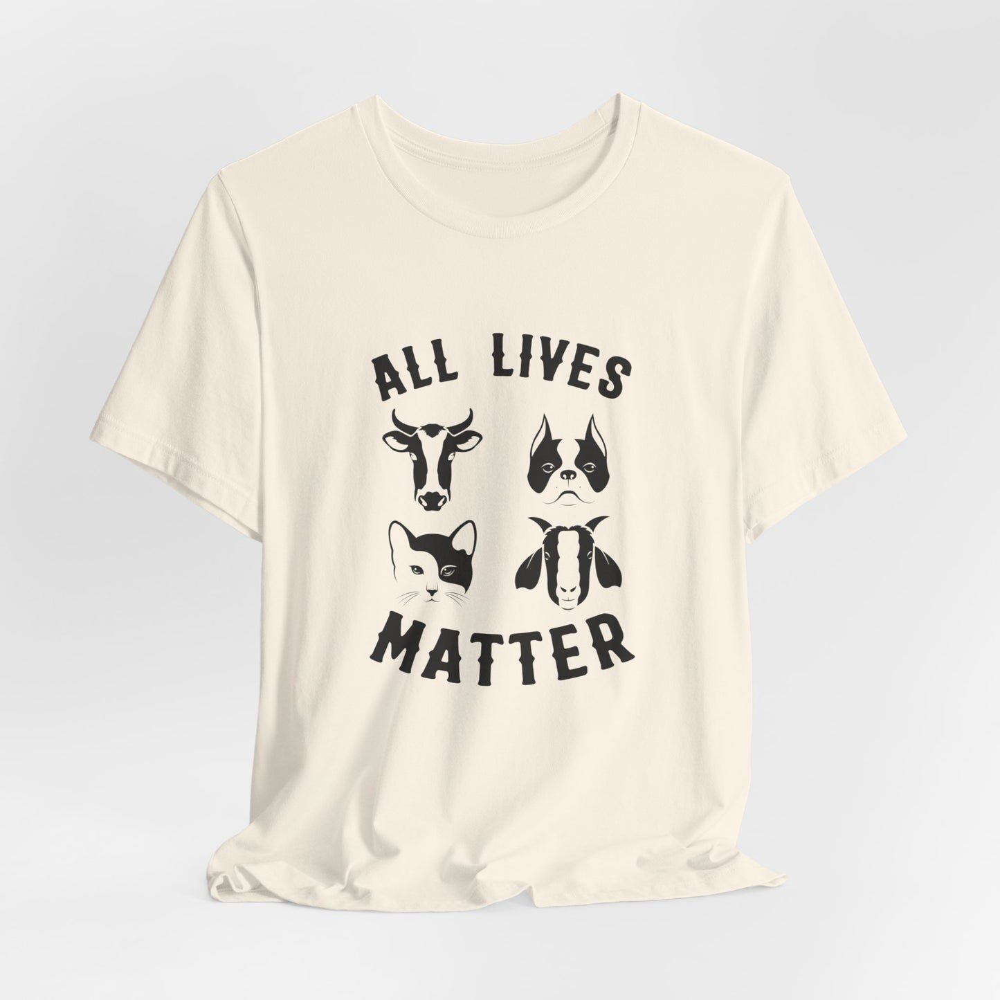 Vegan: All Lives Matter - Unisex Jersey Short Sleeve Tee