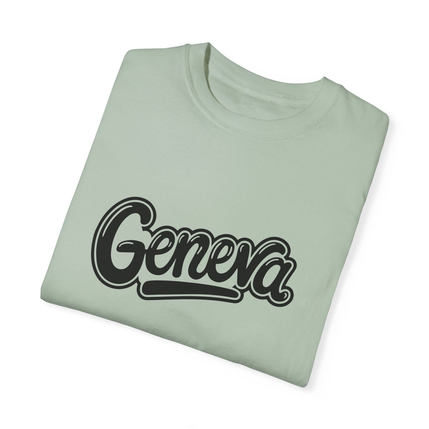 Geneva Unisex Garment-Dyed T-Shirt - Casual Comfort for Travel Lovers - 12261