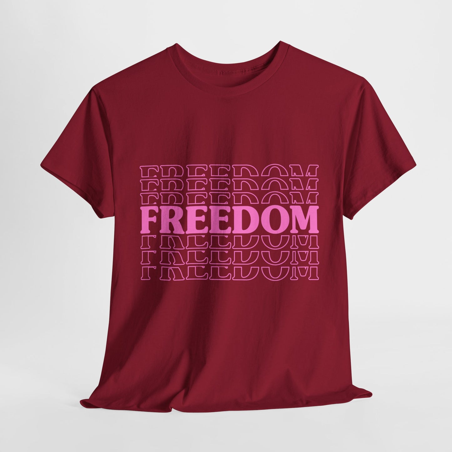 Bold Freedom Graphic Tee, Unisex Heavy Cotton Shirt, Casual Wear, Gift for Freedom Lovers, Statement T-Shirt, Everyday Essentials - 13518