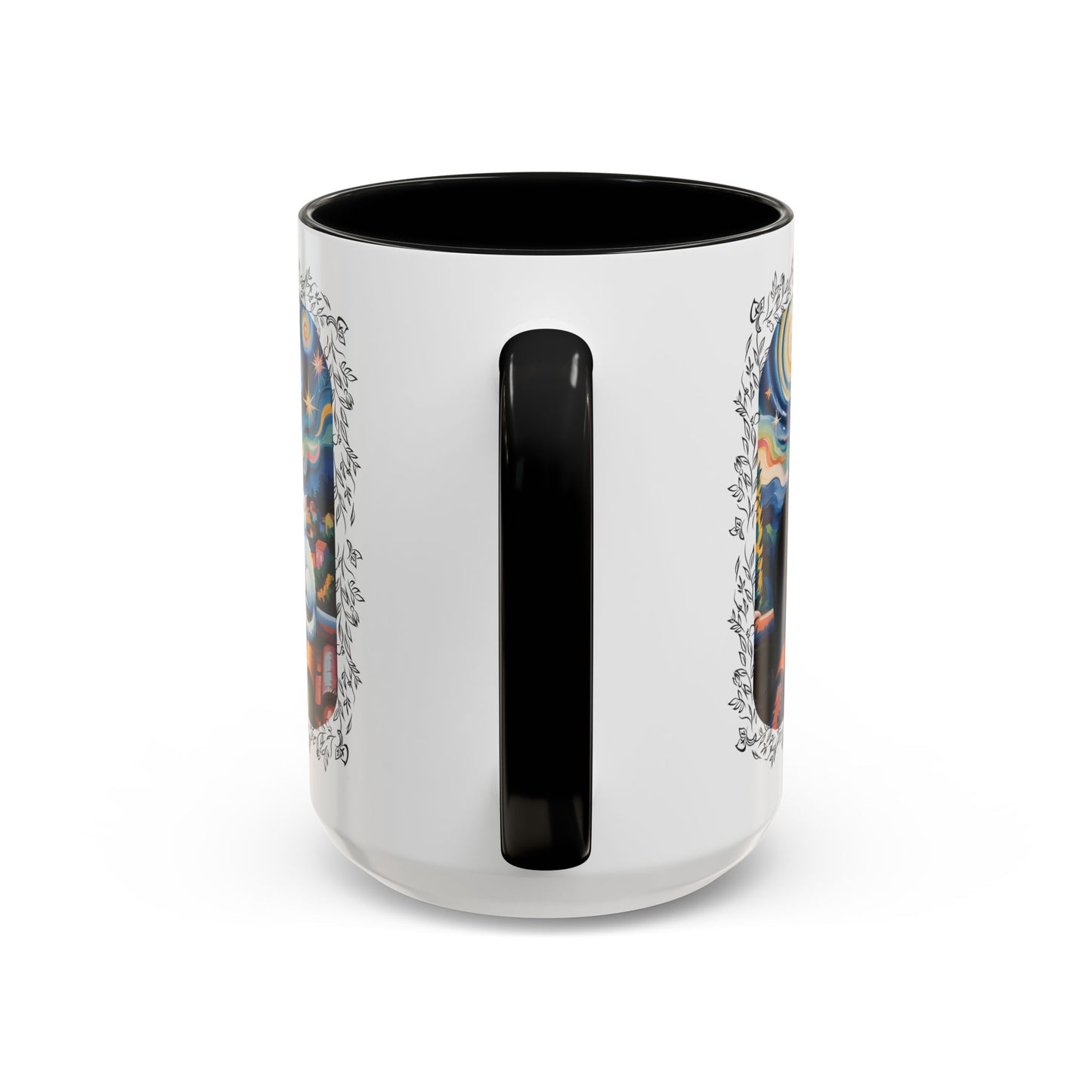 Starry Night Cats Coffee Mug – Van Gogh Inspired Cat Art | Cat Lovers Gift (11oz / 15oz) - 14758