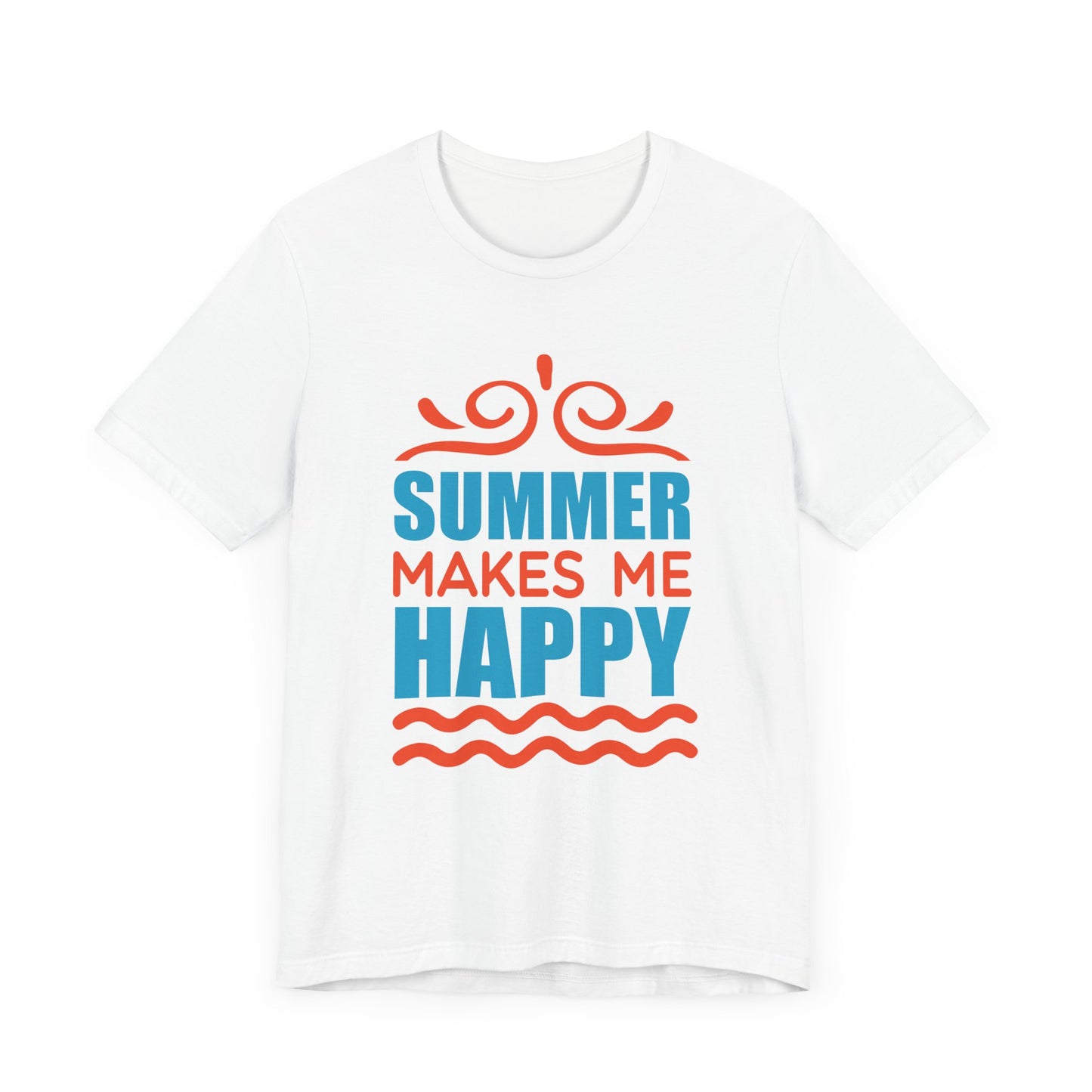 Summer Makes Me Happy - Unisex Jersey Short Sleeve Tee - 13189